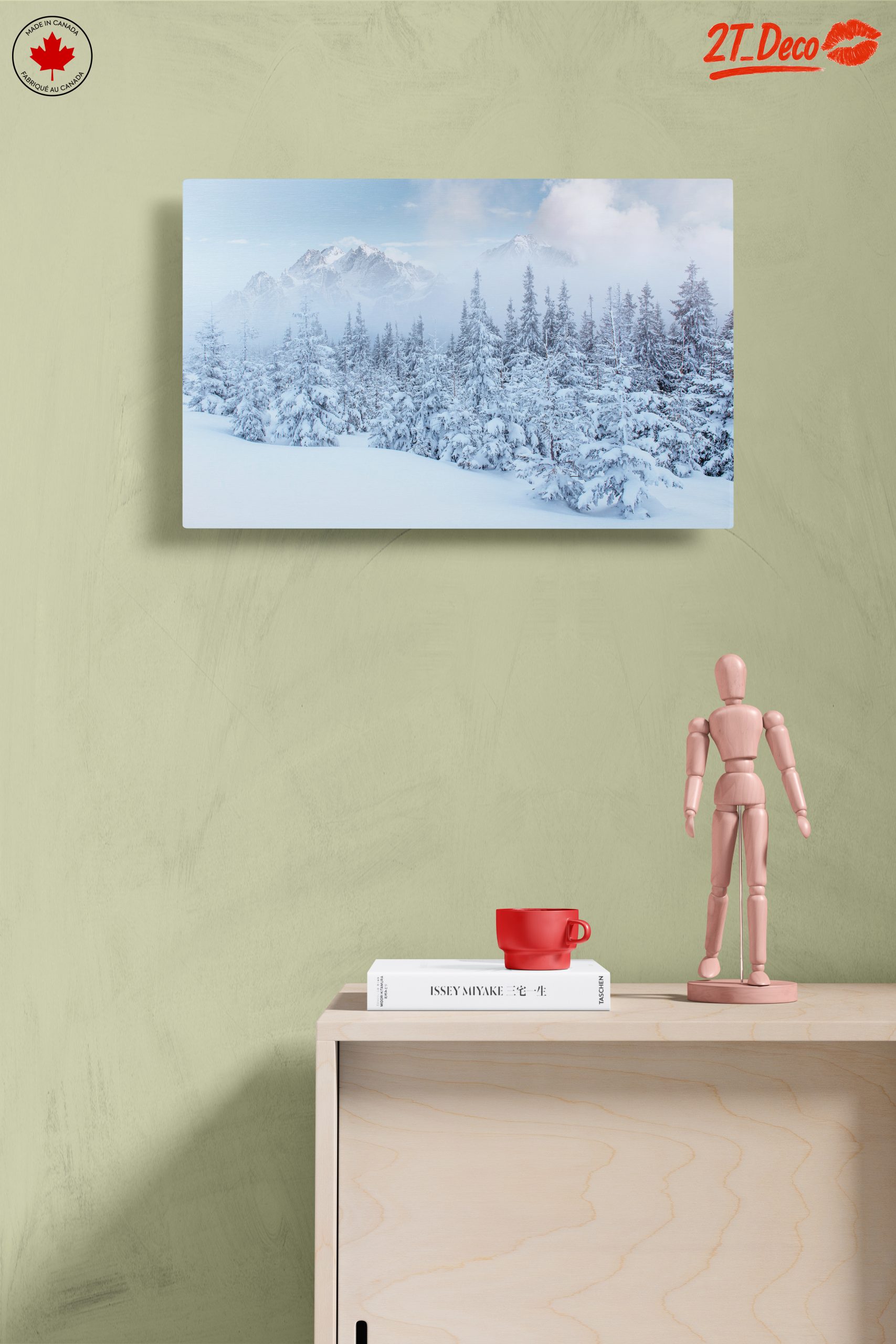 Serene Winter Landscape with Snow-Covered Forest - Image 14