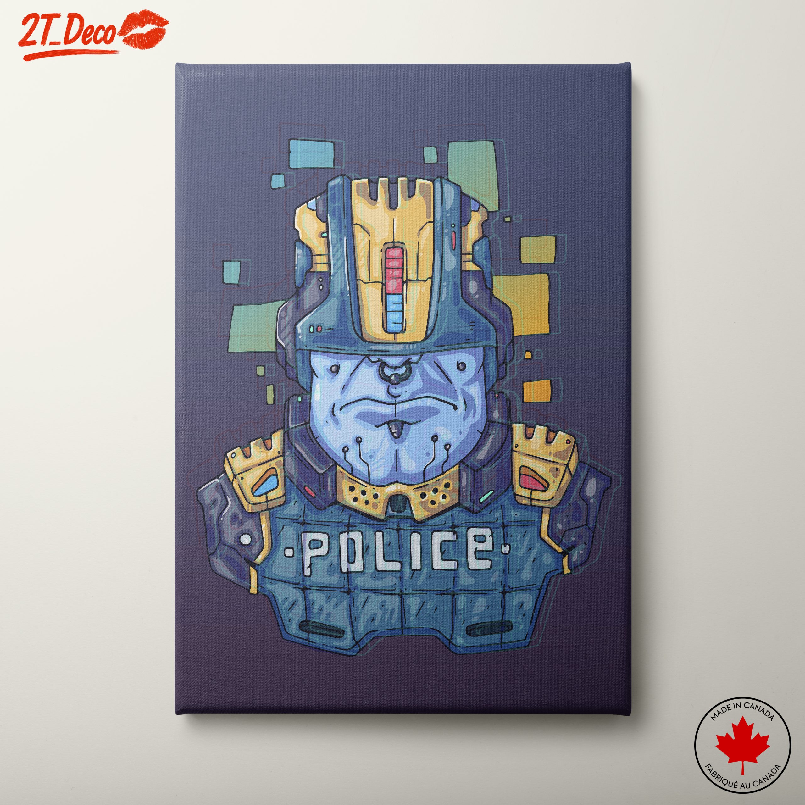 Futuristic Police Character Art