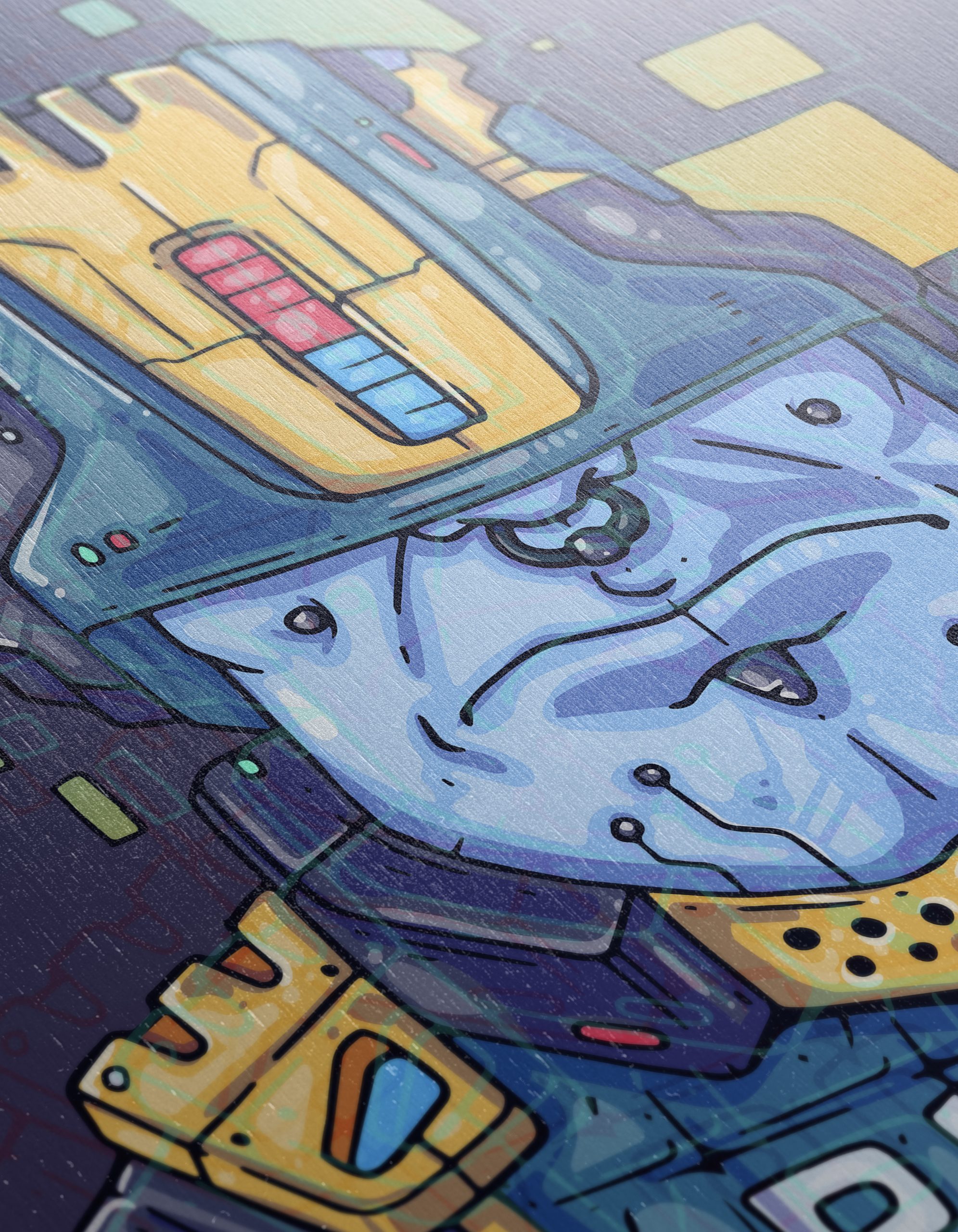 Futuristic Police Character Art - Image 12