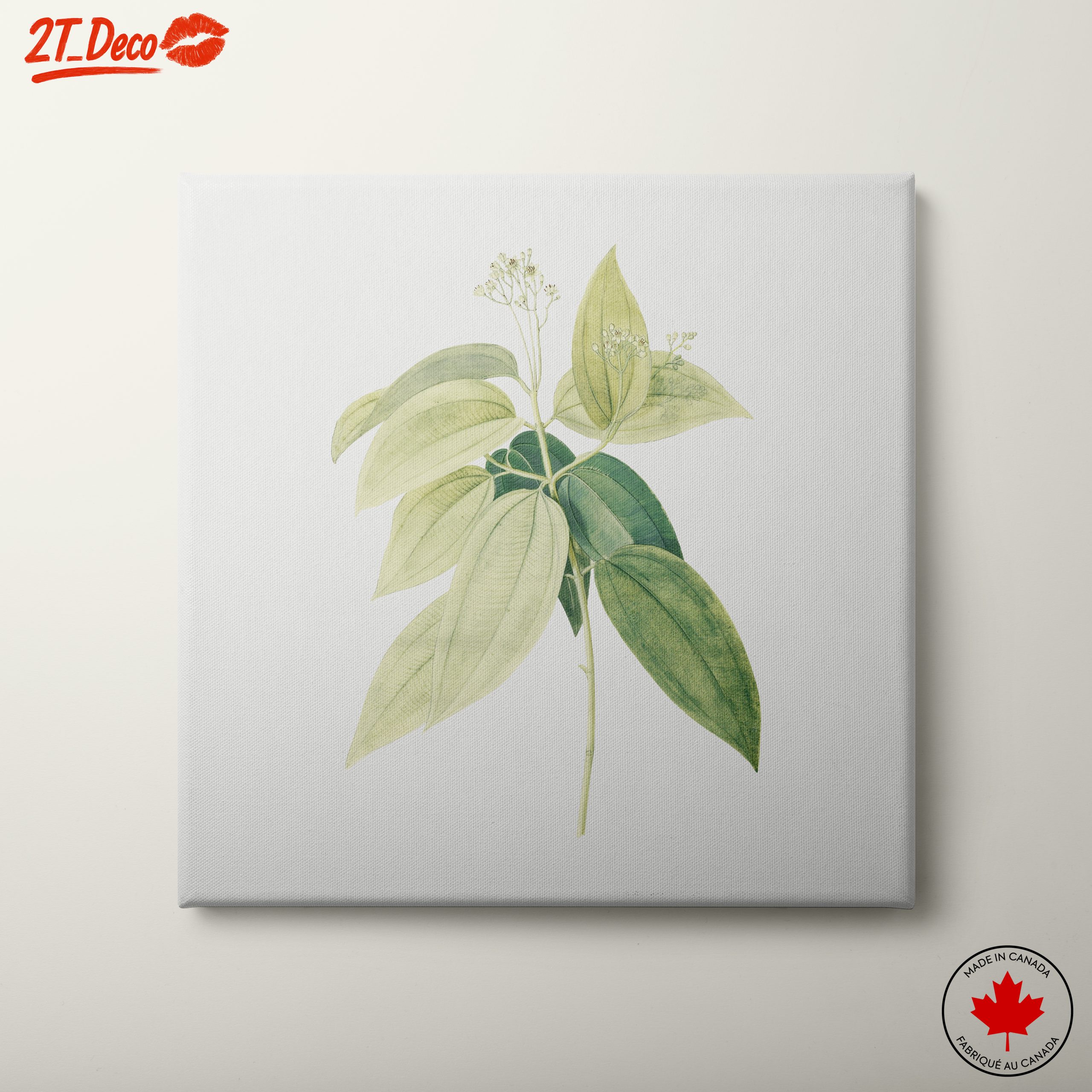 Delicate Botanical Leaf Artwork