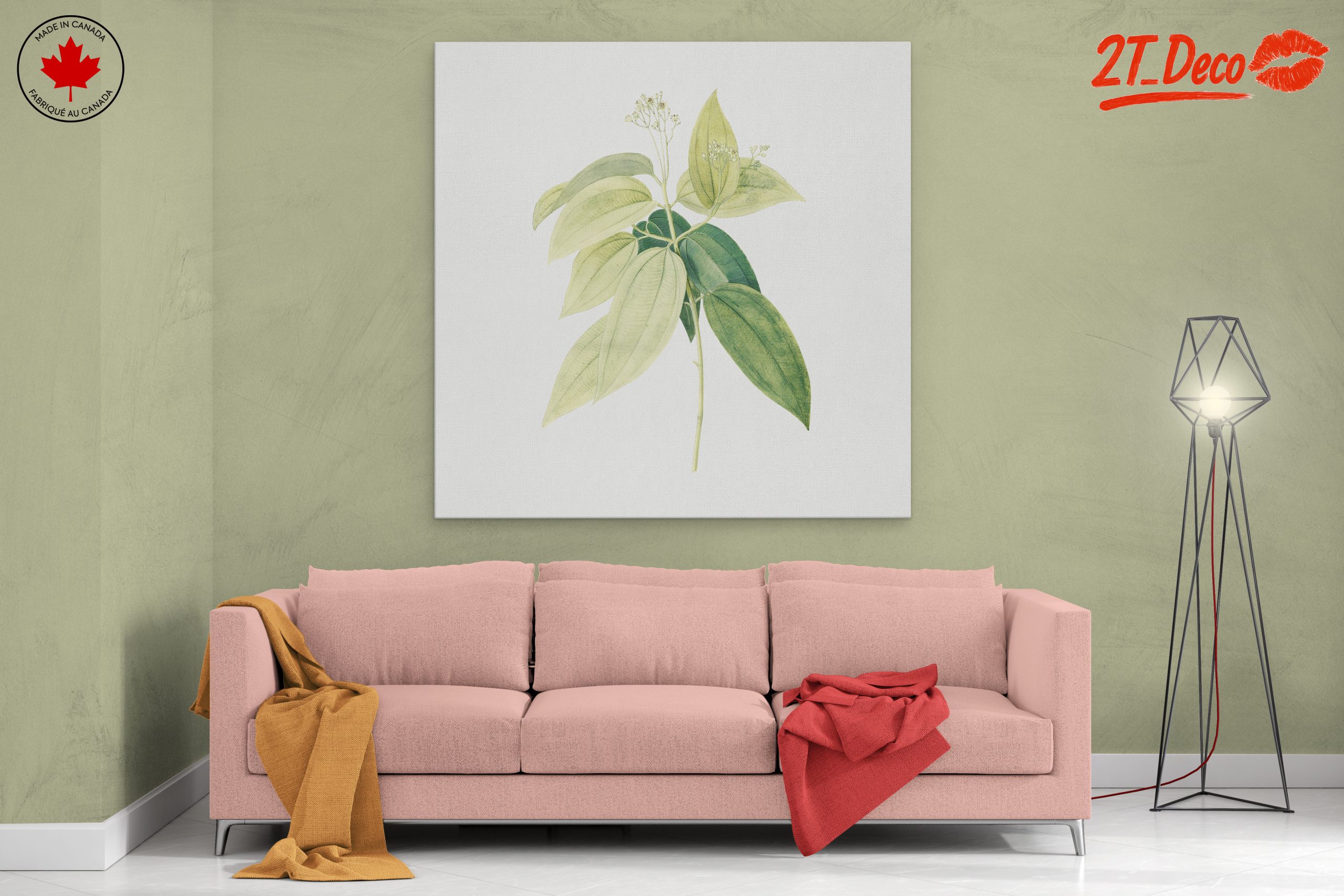 Delicate Botanical Leaf Artwork - Image 2