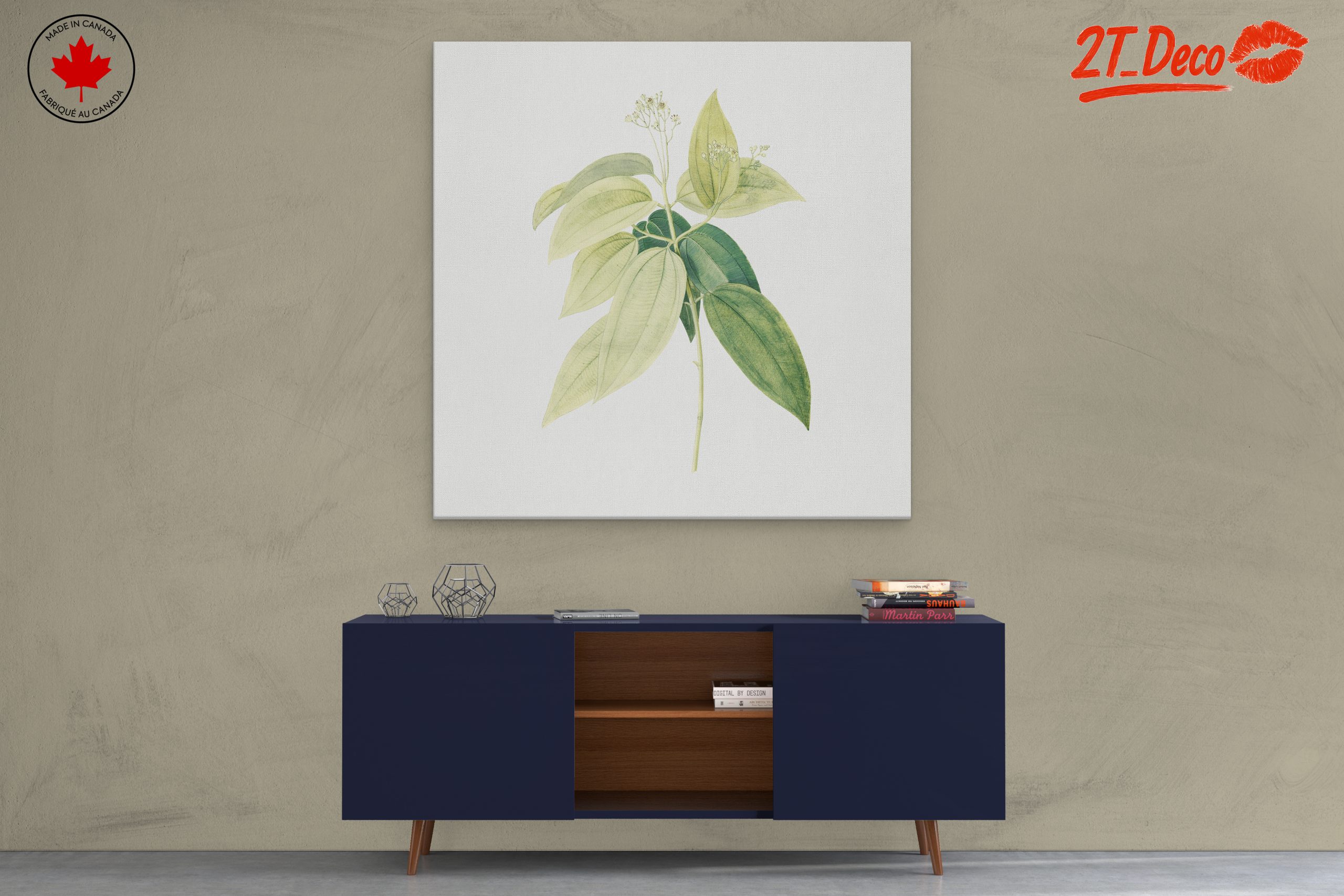 Delicate Botanical Leaf Artwork - Image 3