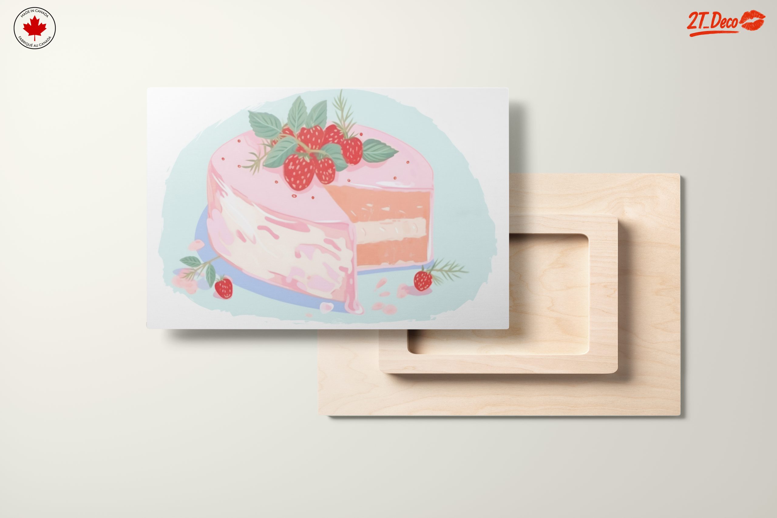 Delightful Pink Cake Dessert Illustration - Image 11