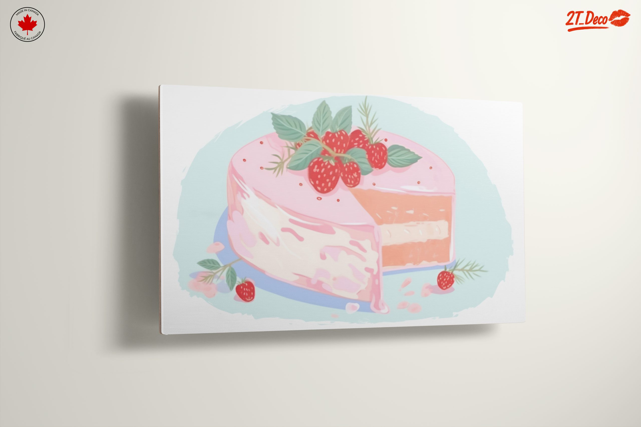 Delightful Pink Cake Dessert Illustration - Image 13