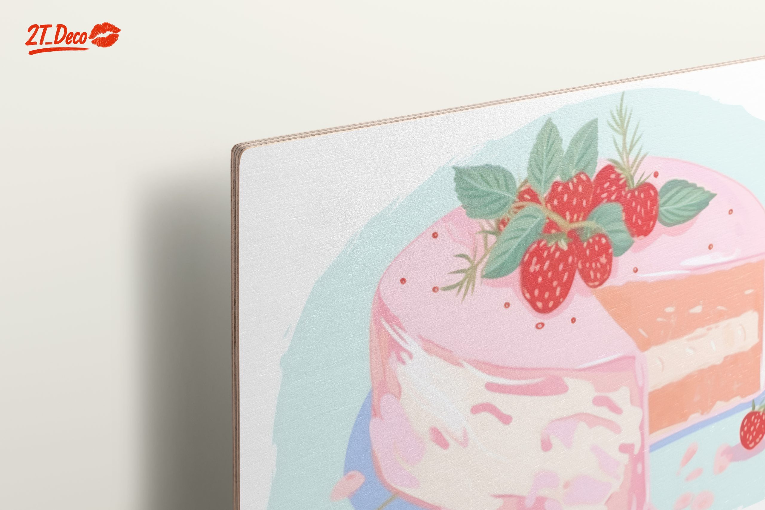 Delightful Pink Cake Dessert Illustration - Image 15