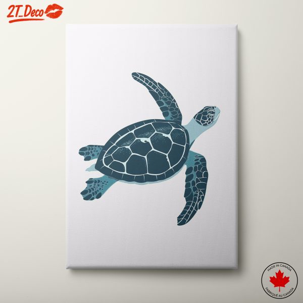 Stylized Abstract Sea Turtle Art