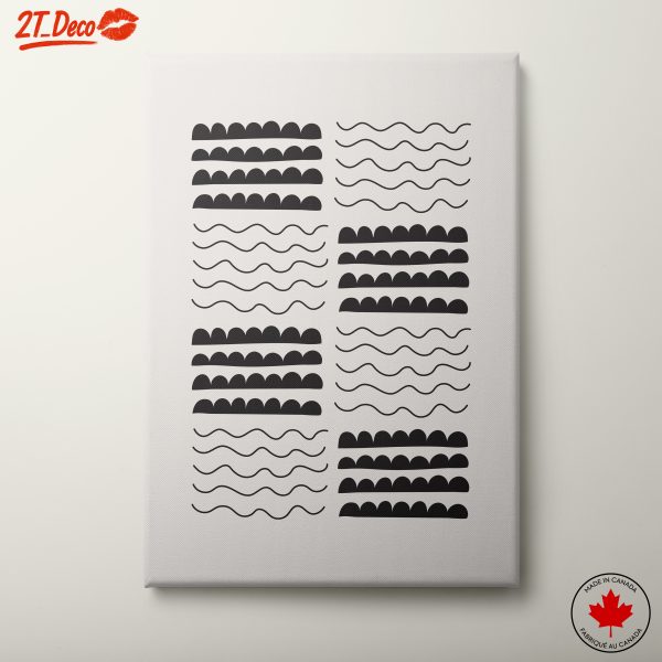 Stylish Geometric Patterns in Black and White
