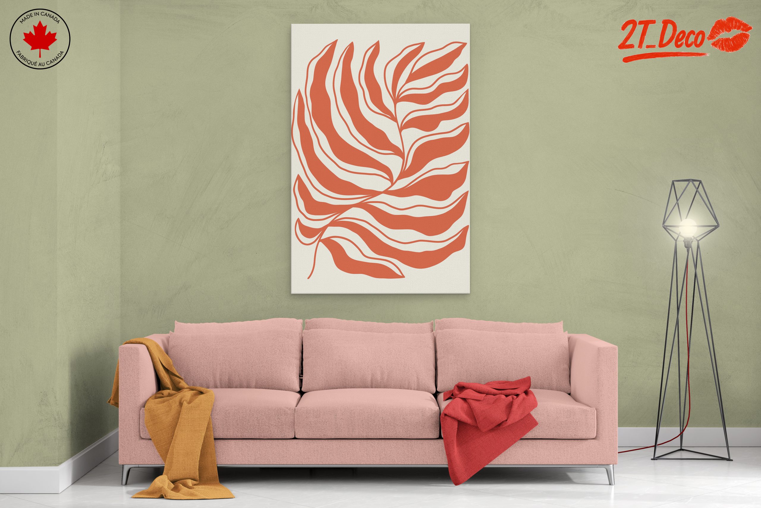 Stylized Floral Wall Art for Modern Decor - Image 2