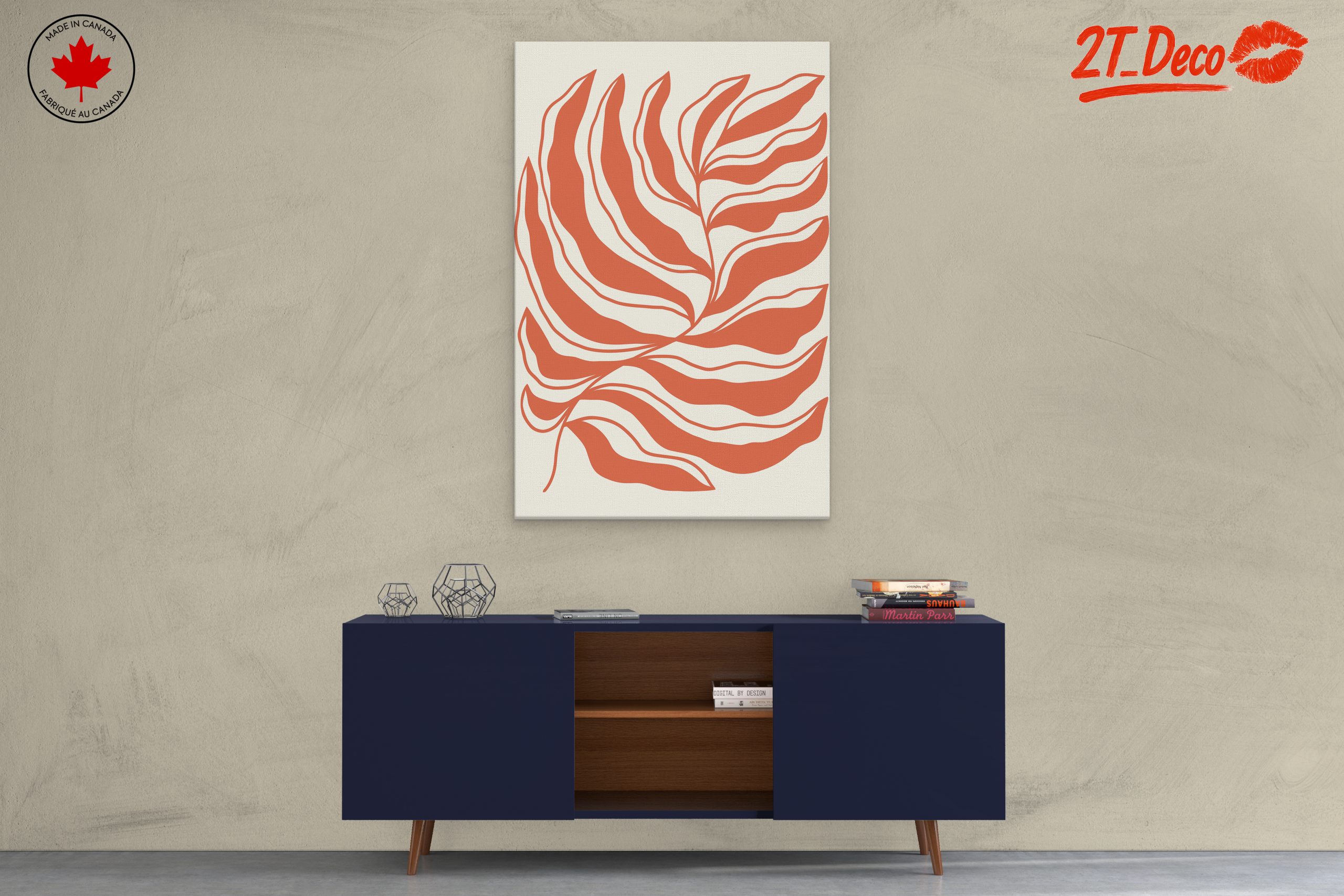 Stylized Floral Wall Art for Modern Decor - Image 3