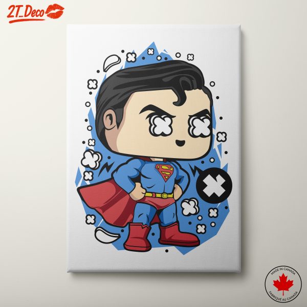 Superman Cartoon Style Wall Art