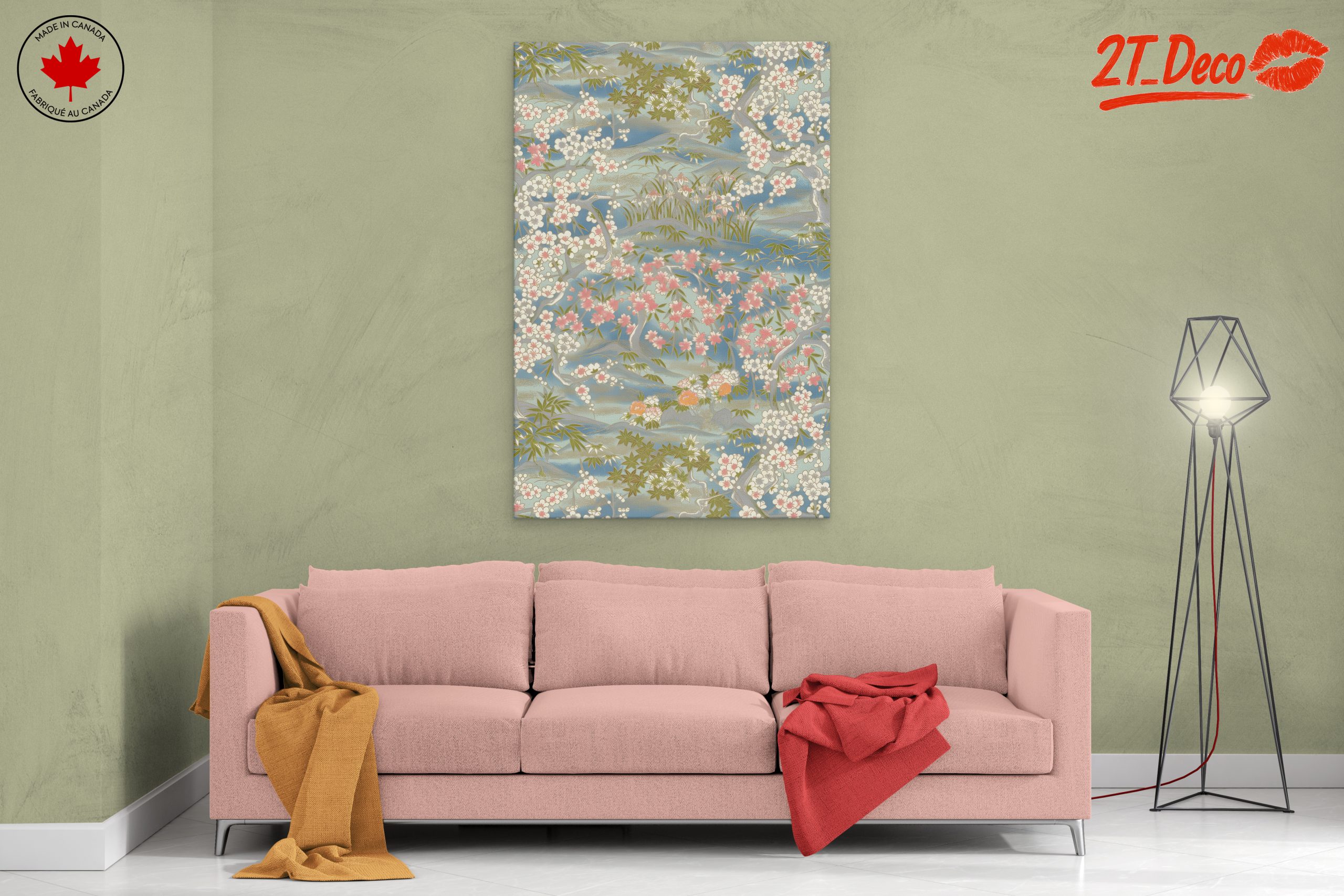 Botanical Landscape with Cherry Blossoms - Image 2
