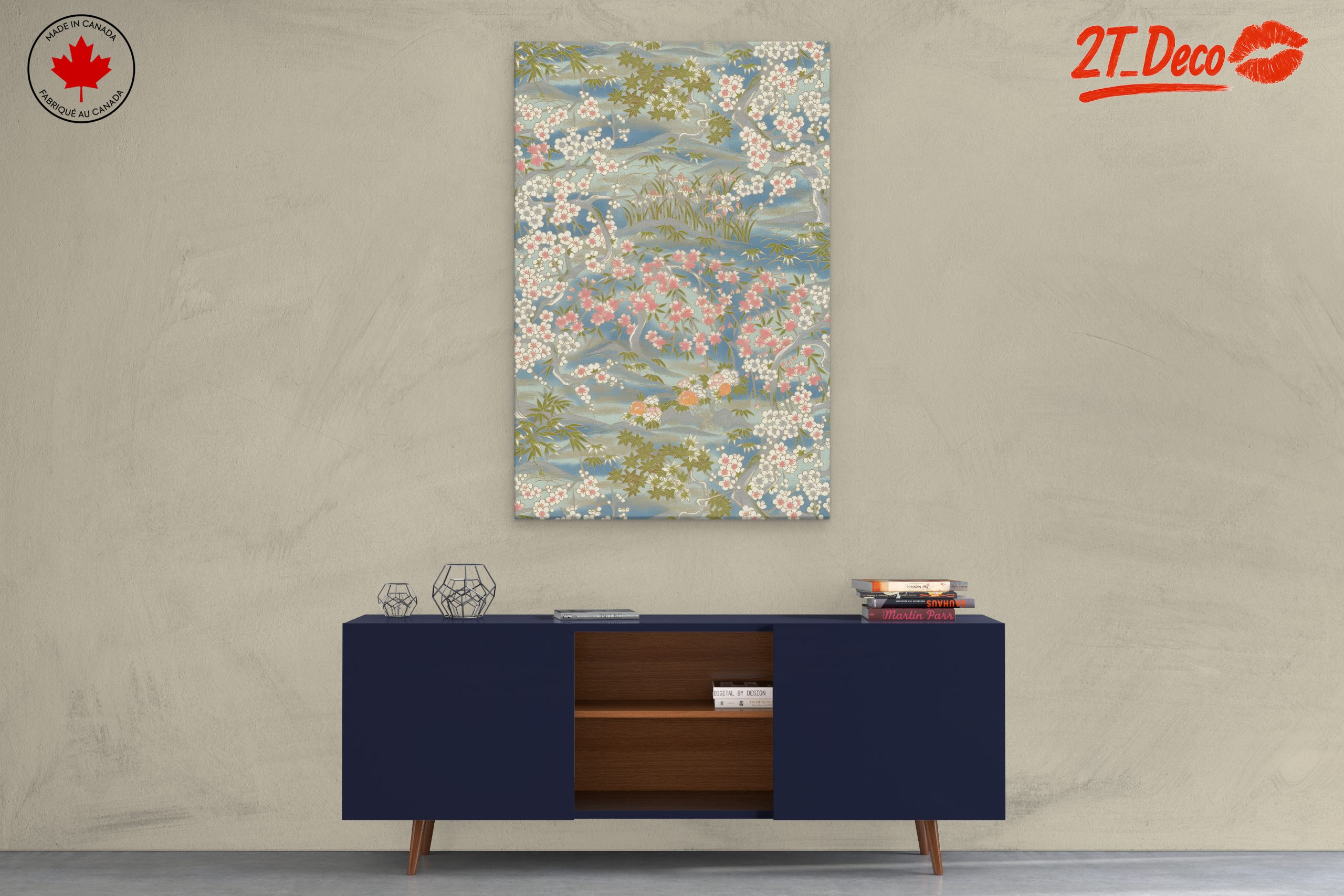 Botanical Landscape with Cherry Blossoms - Image 3