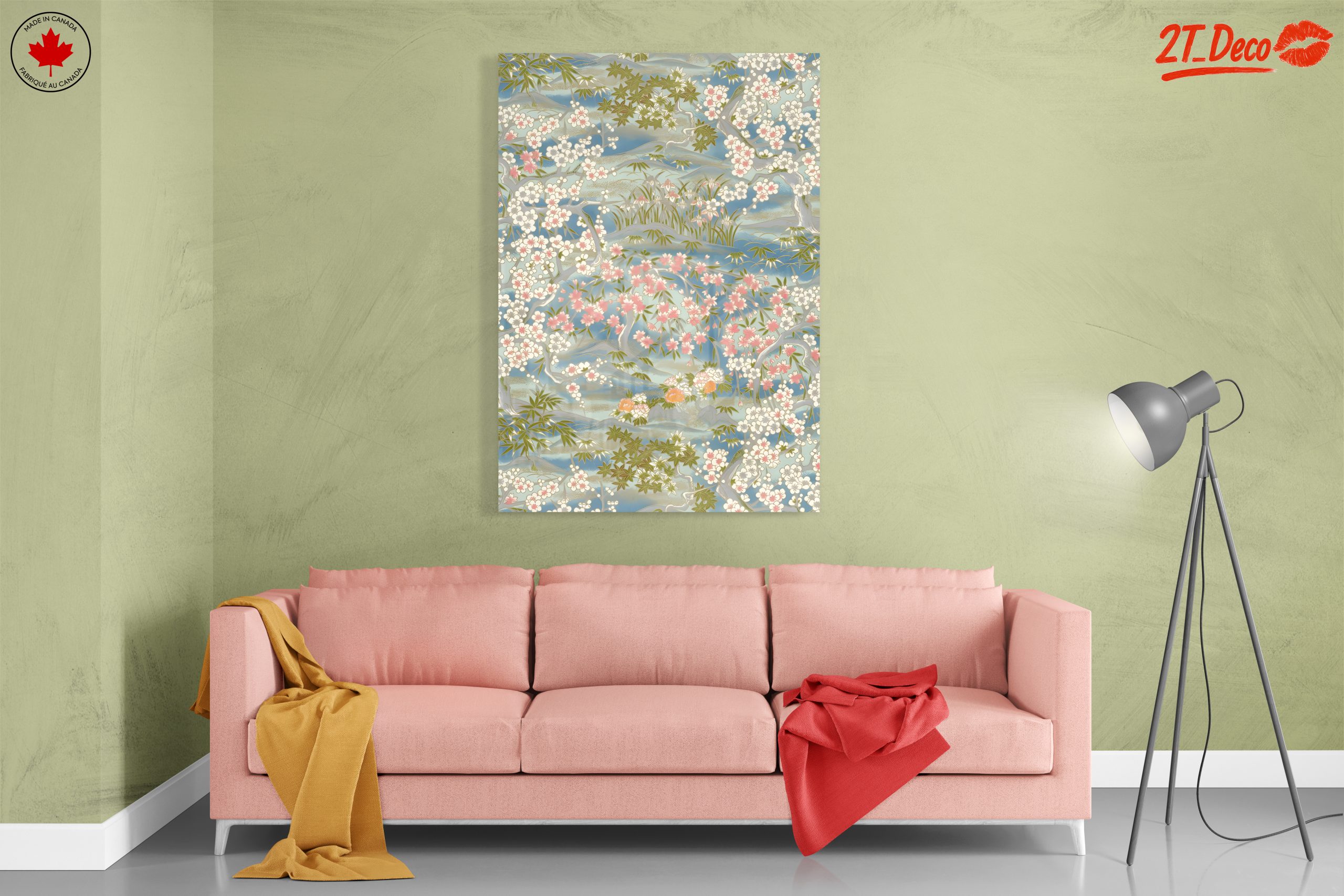 Botanical Landscape with Cherry Blossoms - Image 7