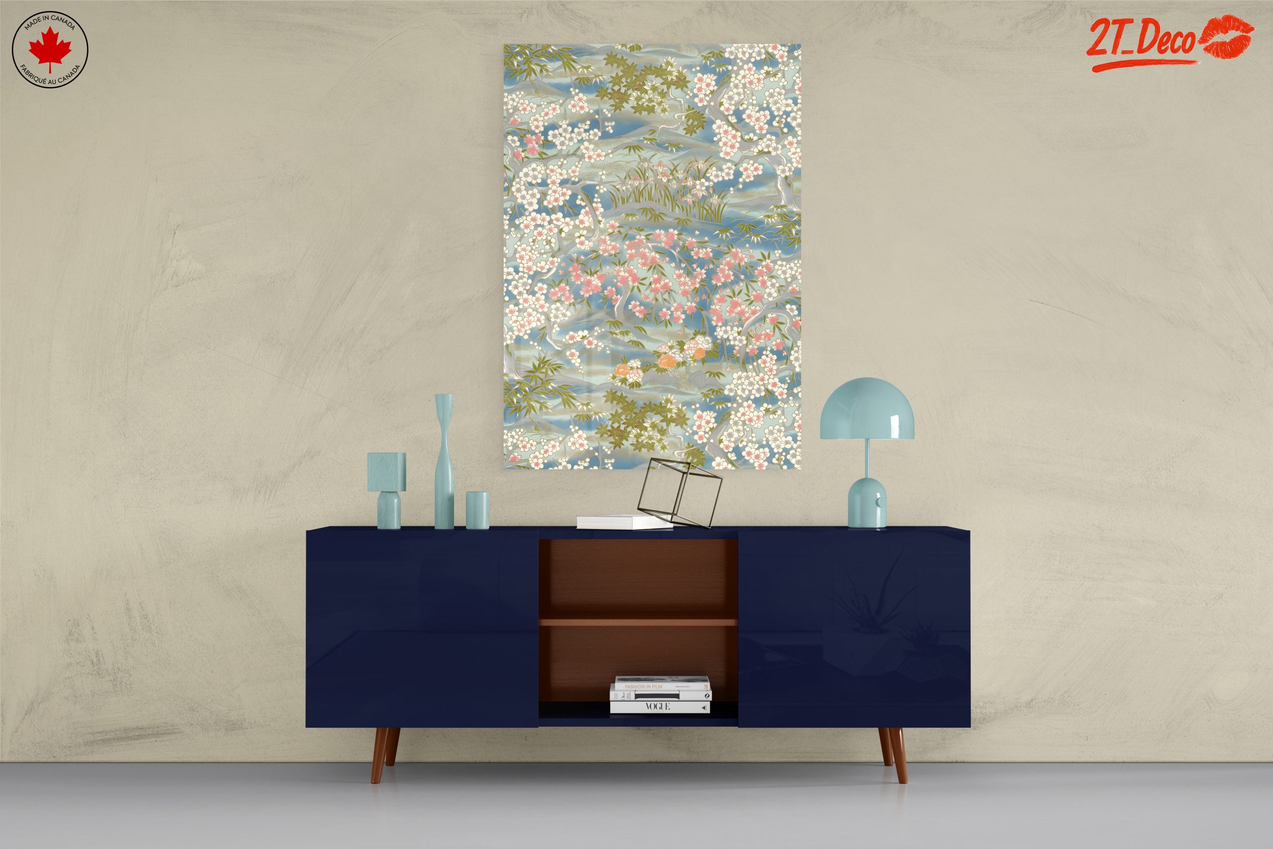 Botanical Landscape with Cherry Blossoms - Image 8