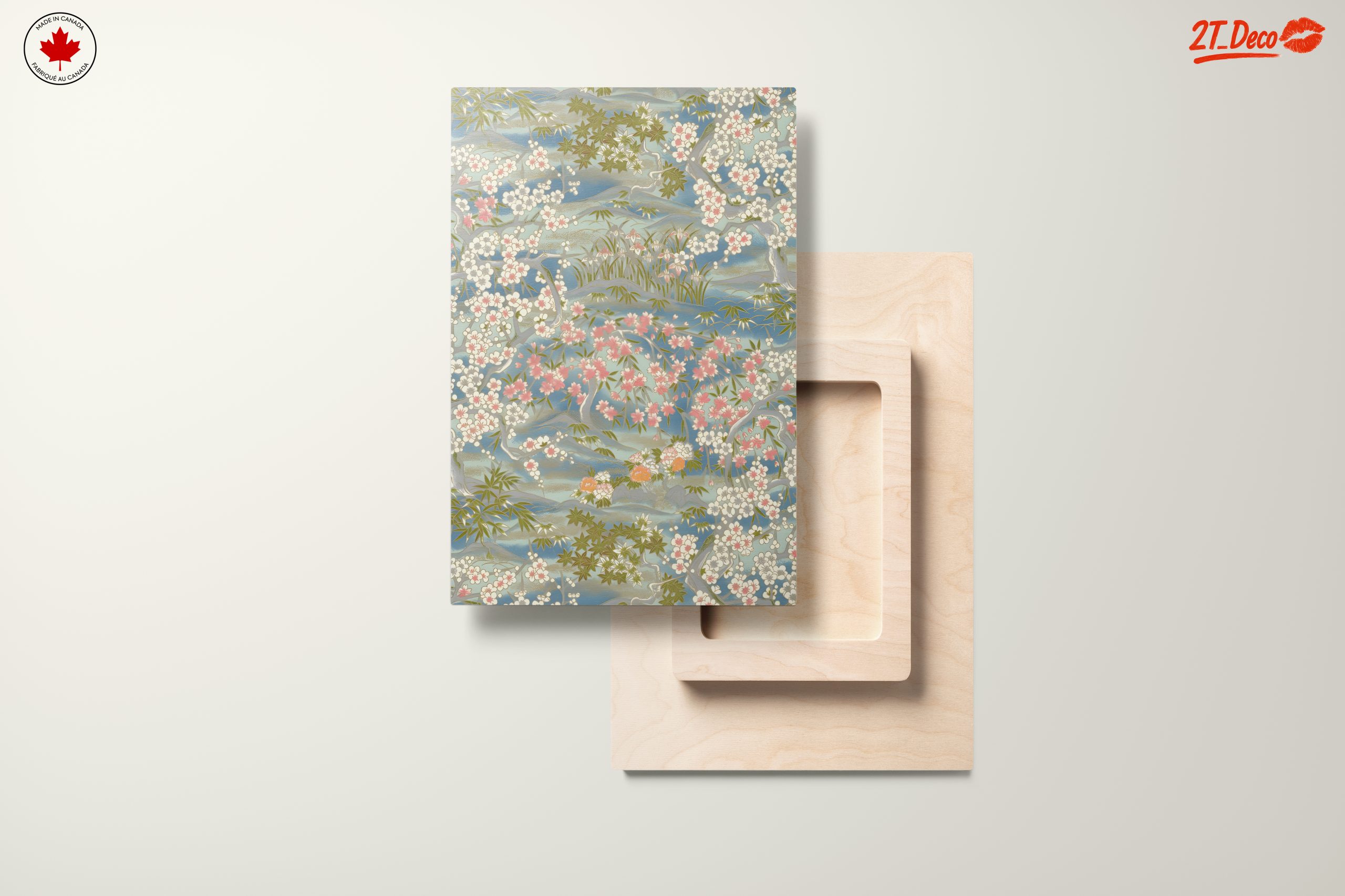 Botanical Landscape with Cherry Blossoms - Image 11