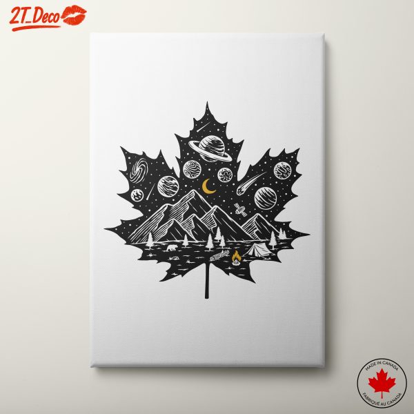 Cosmic Nature Inspired Leaf Art