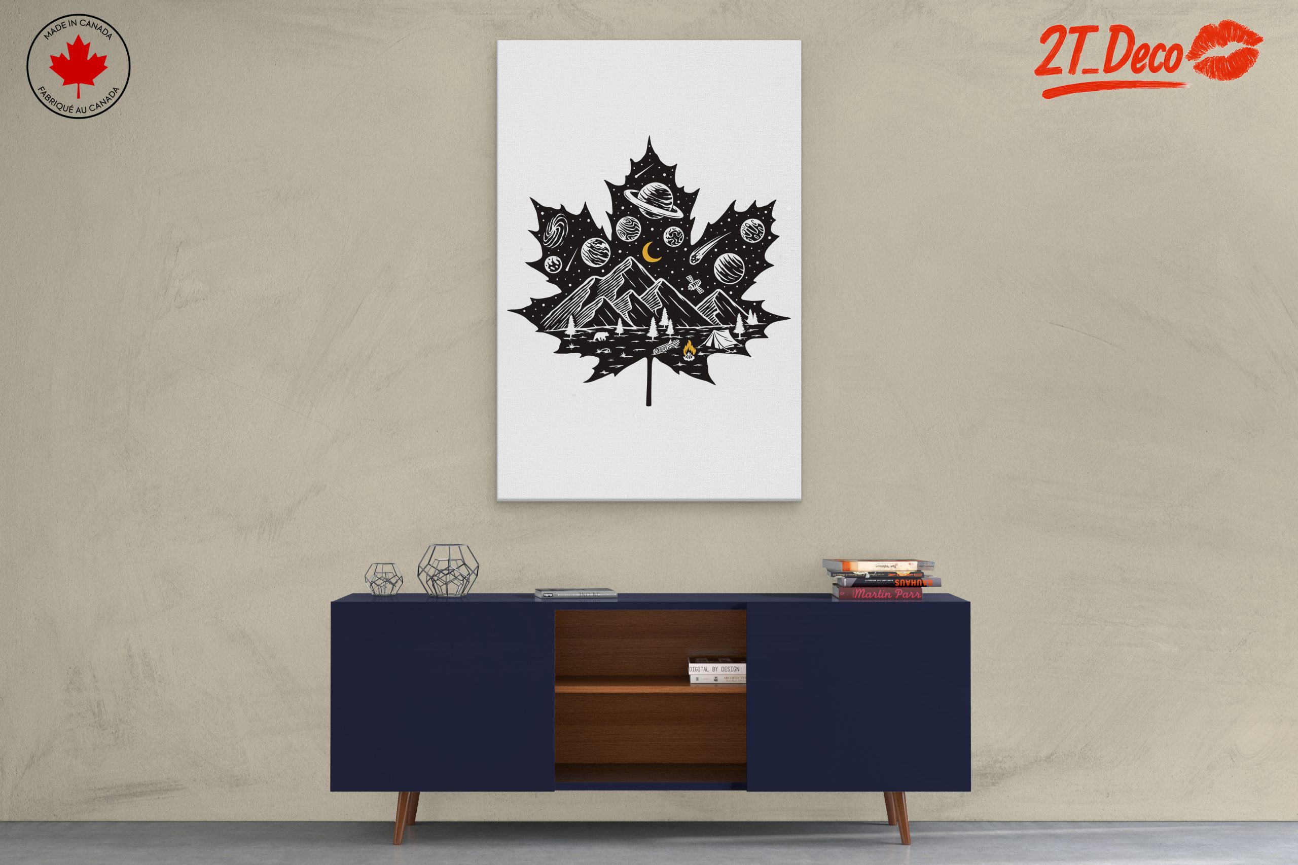 Cosmic Nature Inspired Leaf Art - Image 3