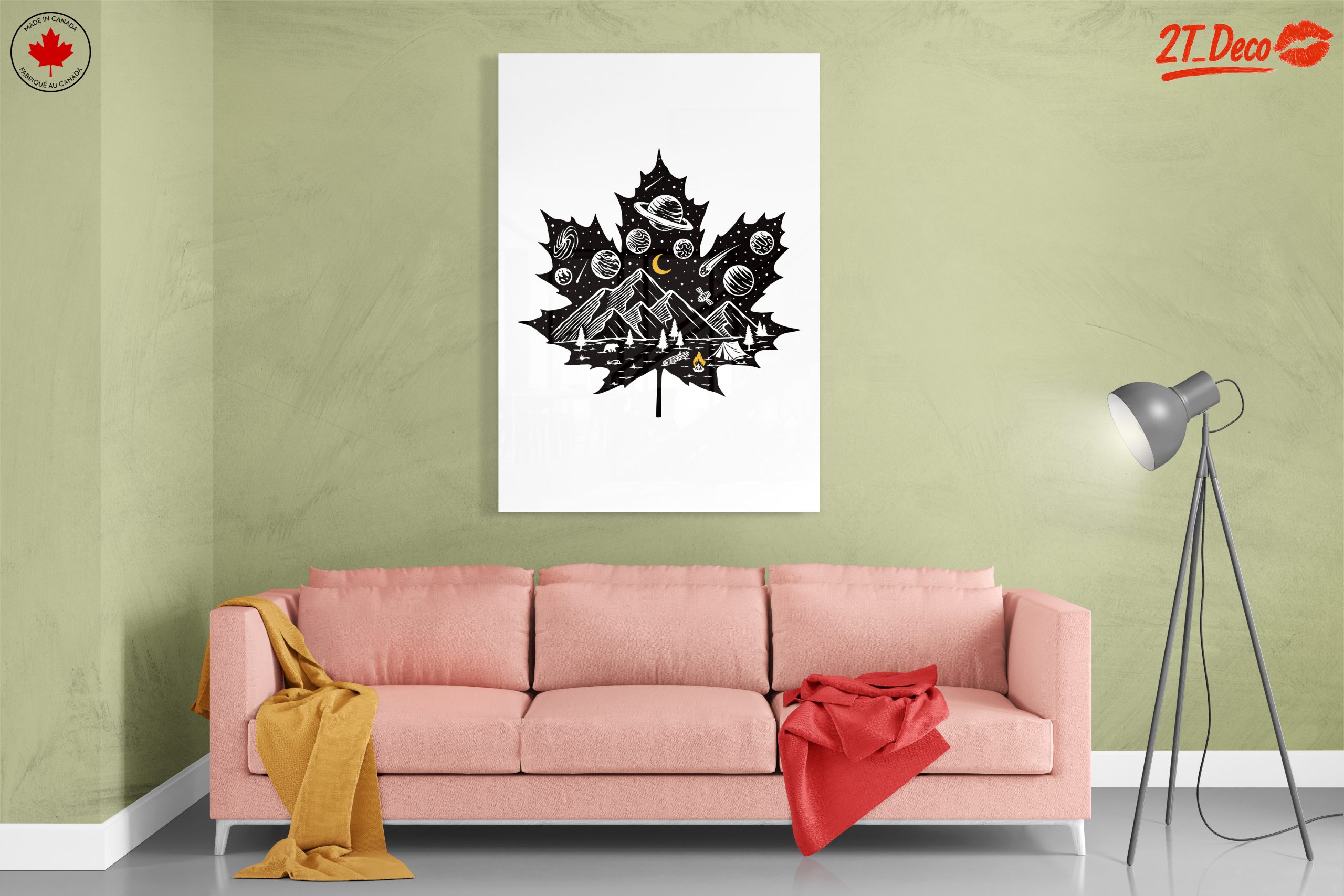 Cosmic Nature Inspired Leaf Art - Image 7