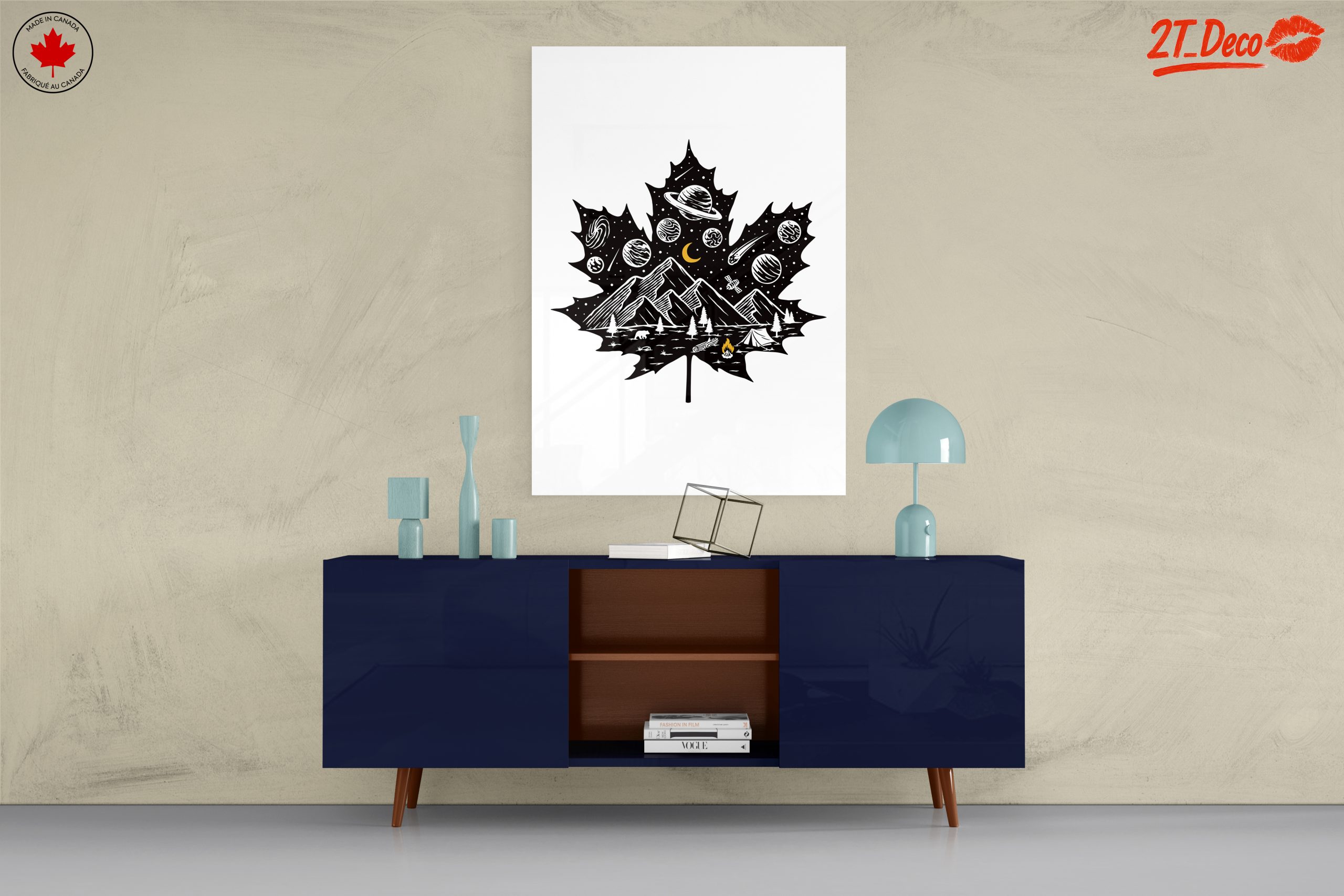 Cosmic Nature Inspired Leaf Art - Image 8
