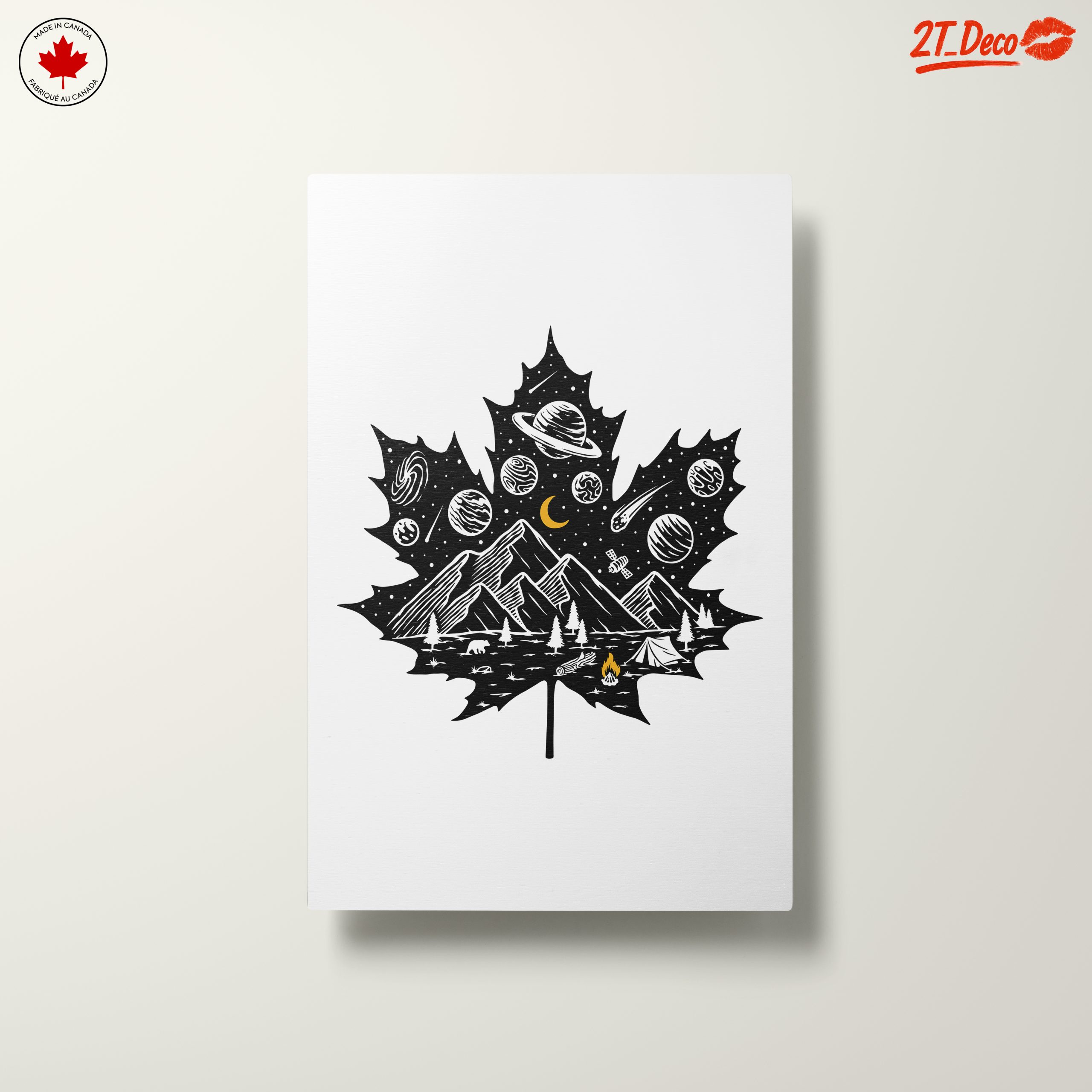 Cosmic Nature Inspired Leaf Art - Image 10