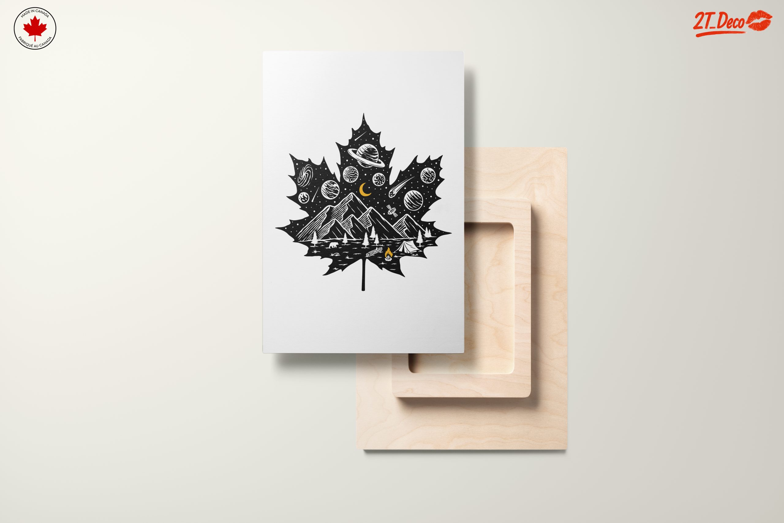 Cosmic Nature Inspired Leaf Art - Image 11
