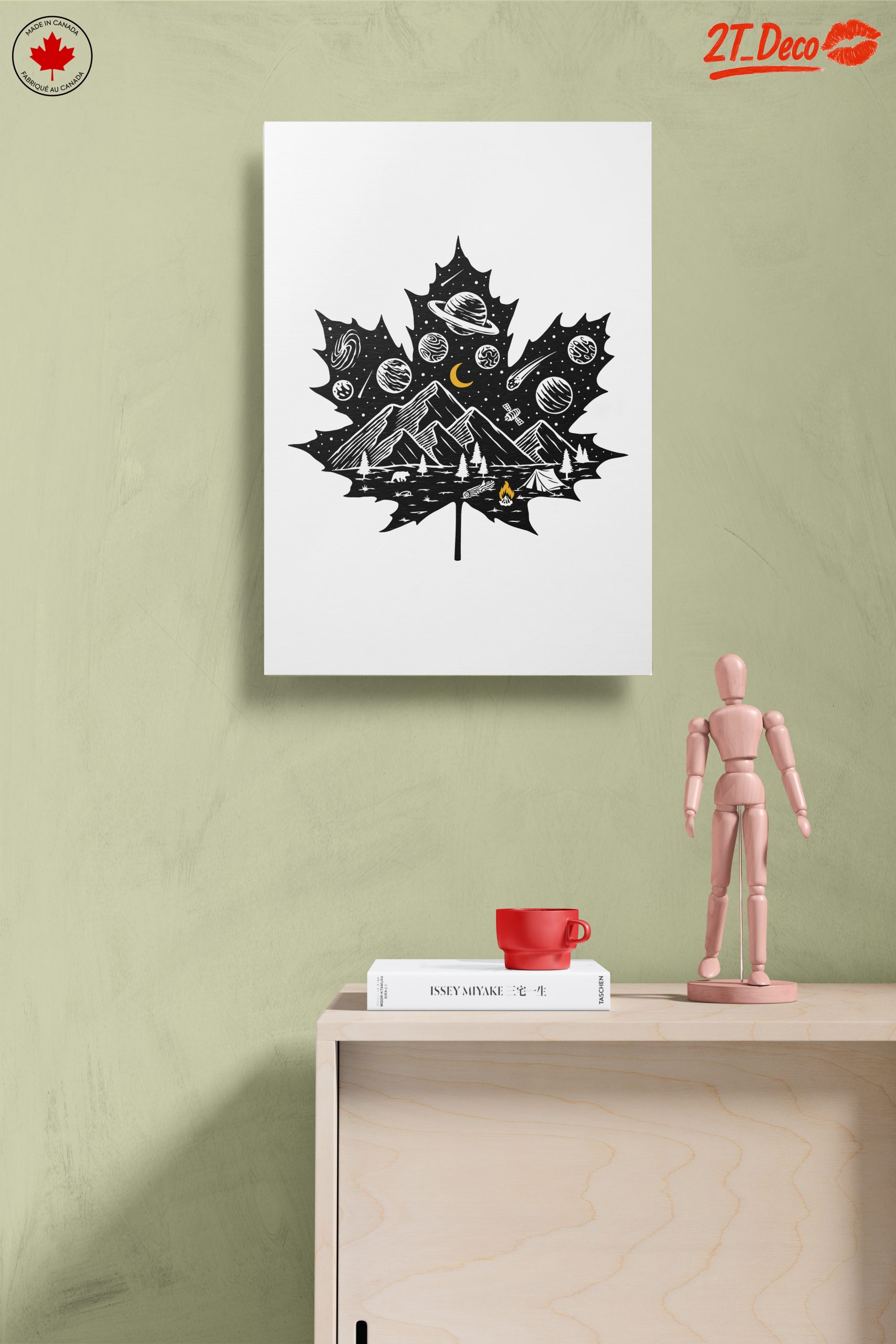 Cosmic Nature Inspired Leaf Art - Image 14