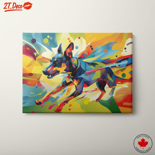 Colorful Vibrant Dog Artwork
