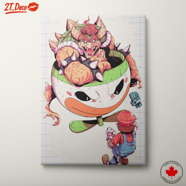 Mario Confronts Bowser in Epic Showdown