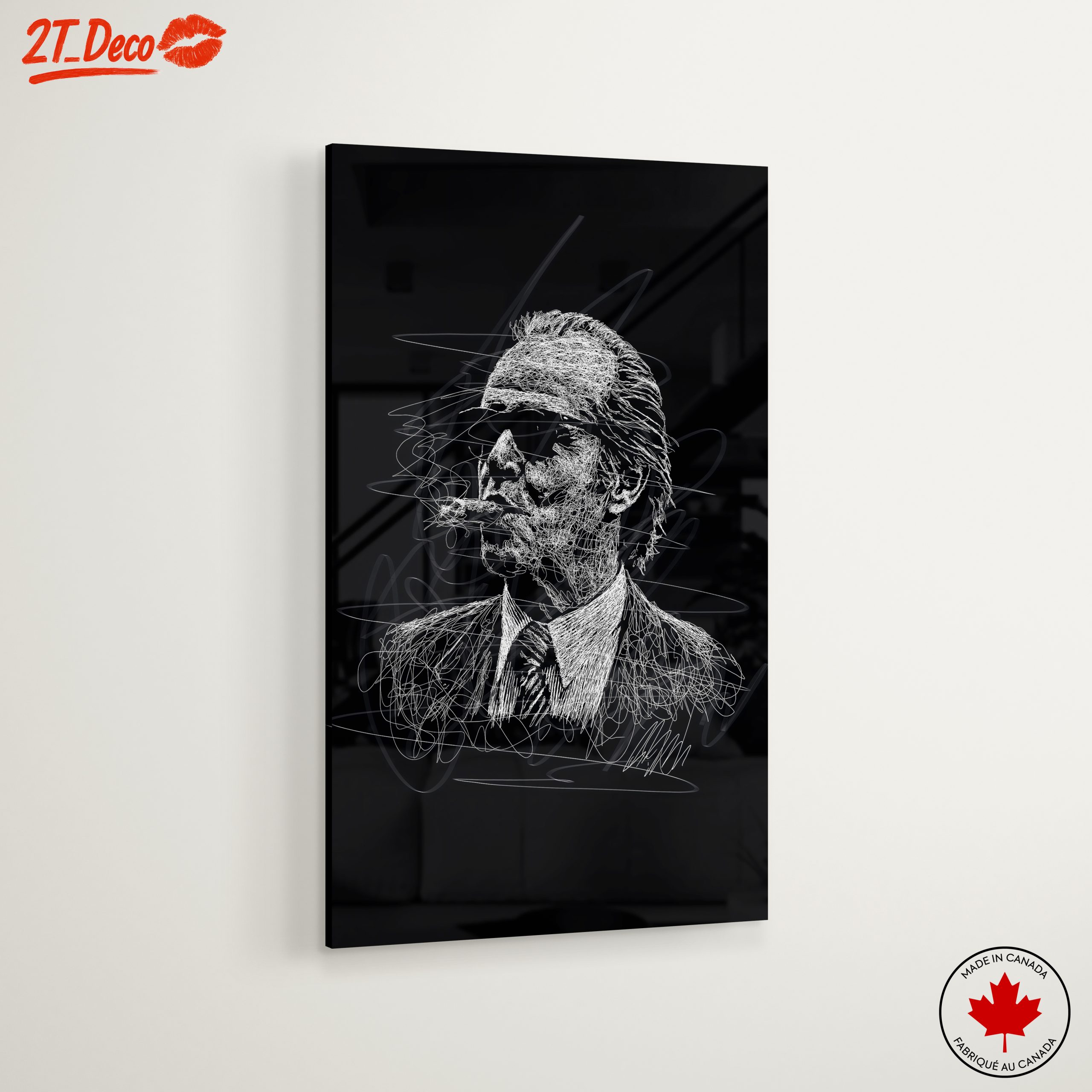 Stylized Character Artwork of a Smoking Figure - Image 6