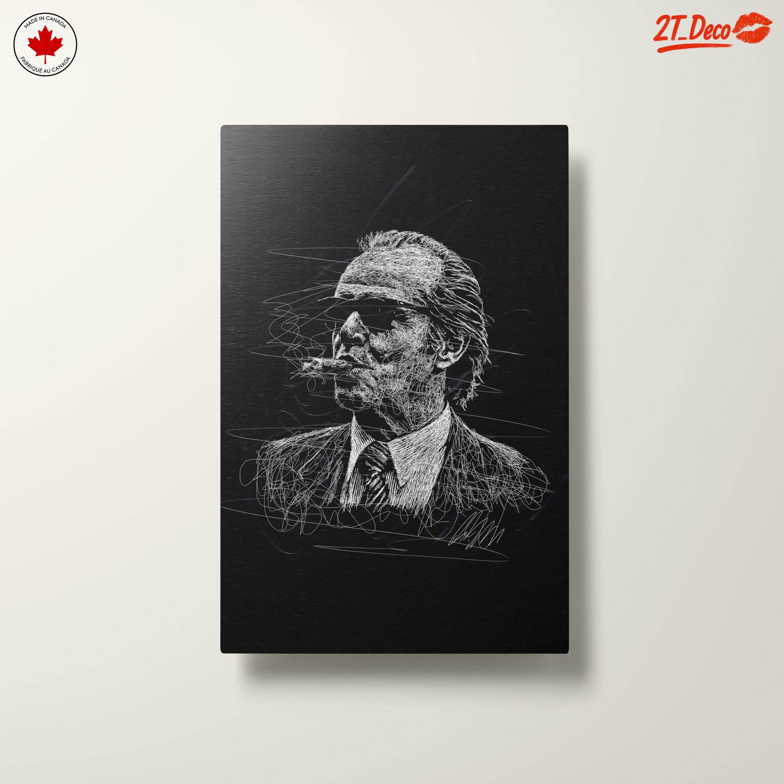 Stylized Character Artwork of a Smoking Figure - Image 10