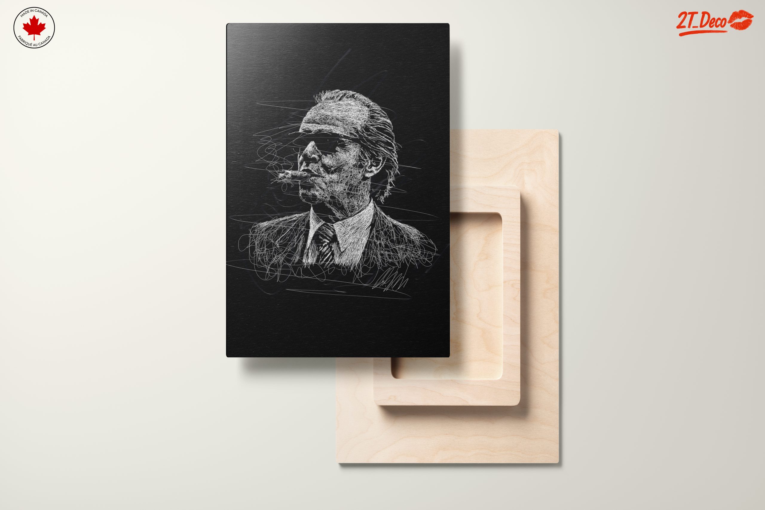 Stylized Character Artwork of a Smoking Figure - Image 11