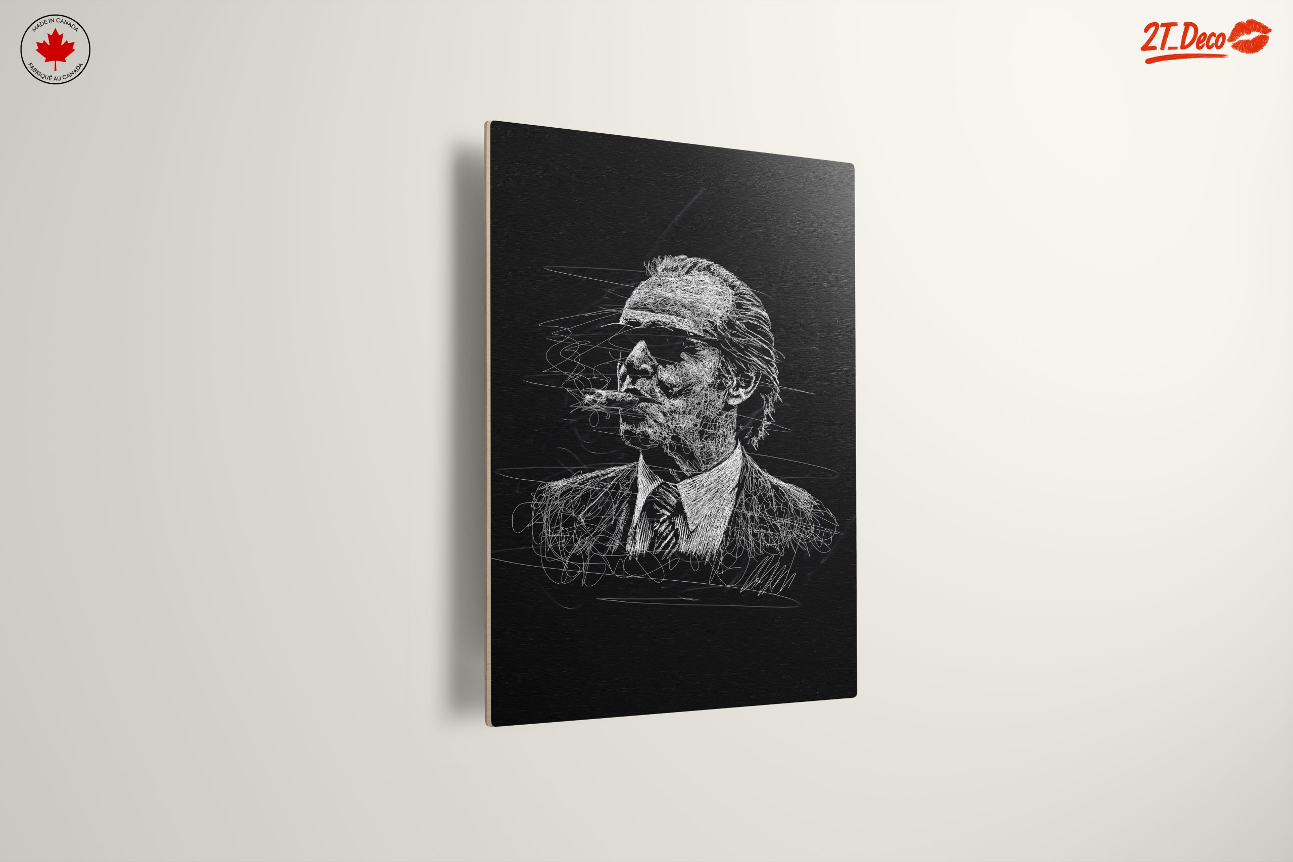 Stylized Character Artwork of a Smoking Figure - Image 13