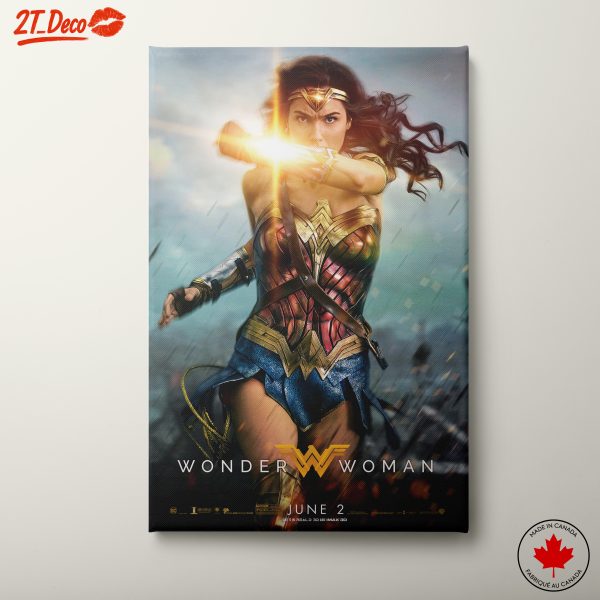 Dynamic Wonder Woman Action Art