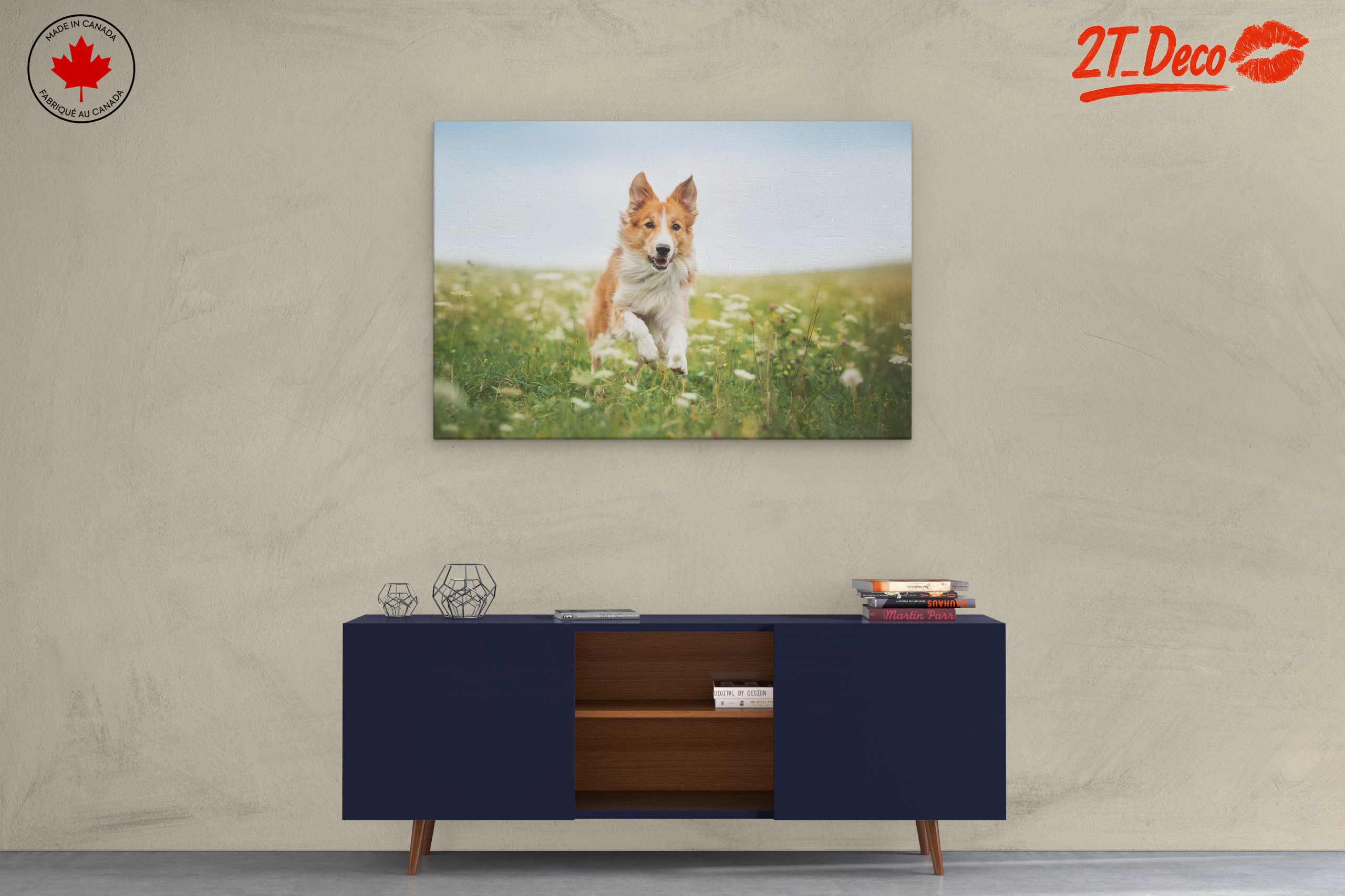 Playful Dog Running in a Field - Image 3