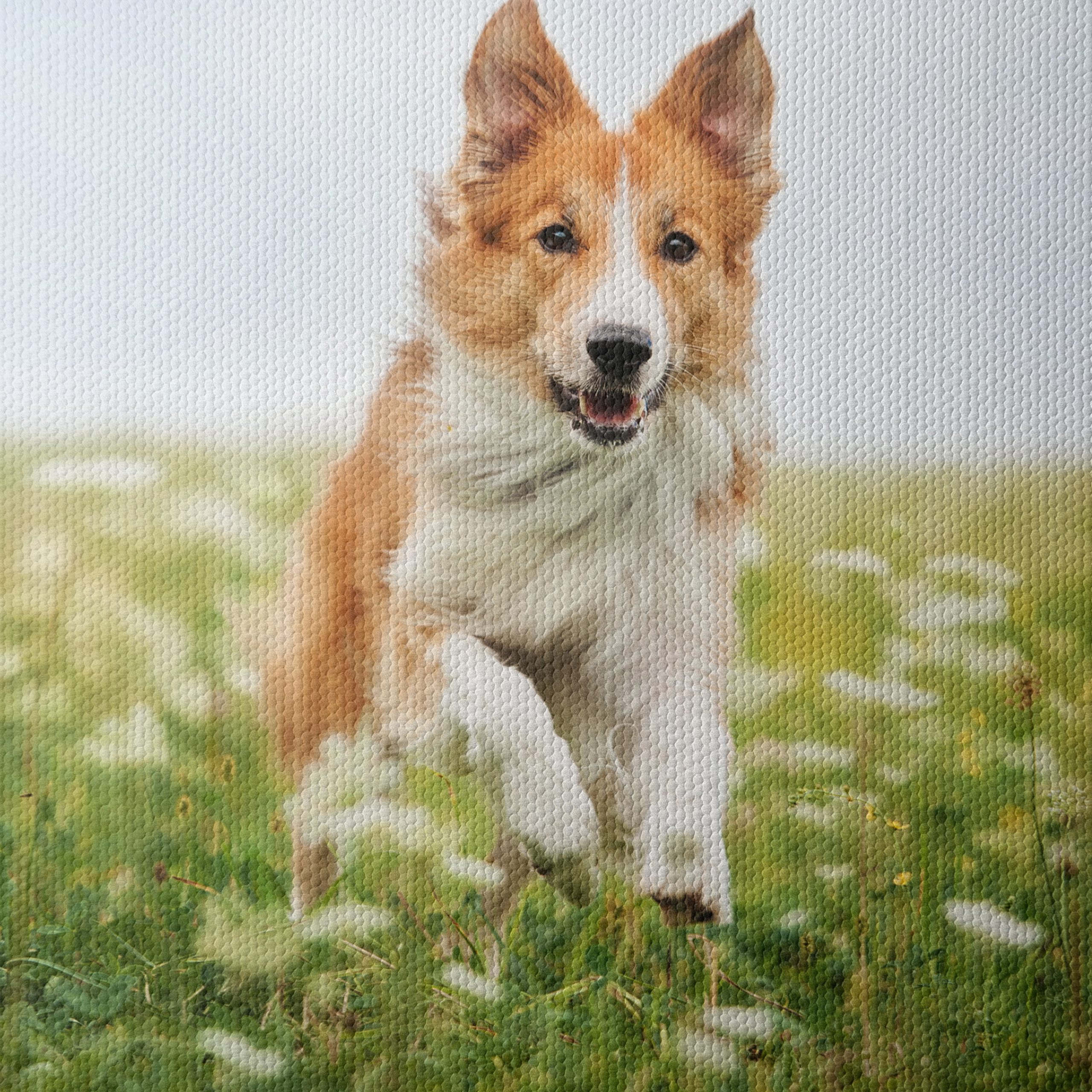 Playful Dog Running in a Field - Image 4