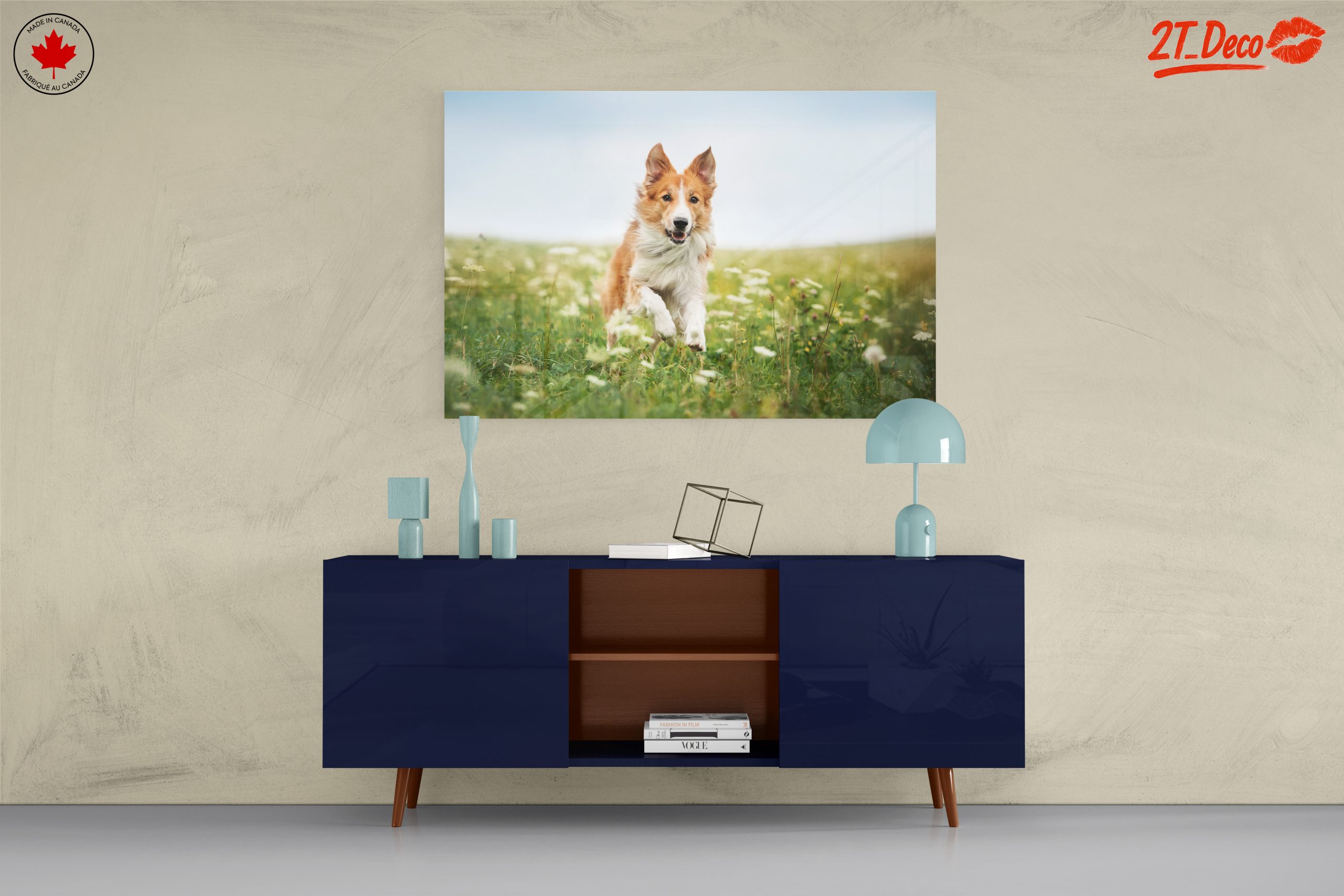 Playful Dog Running in a Field - Image 8