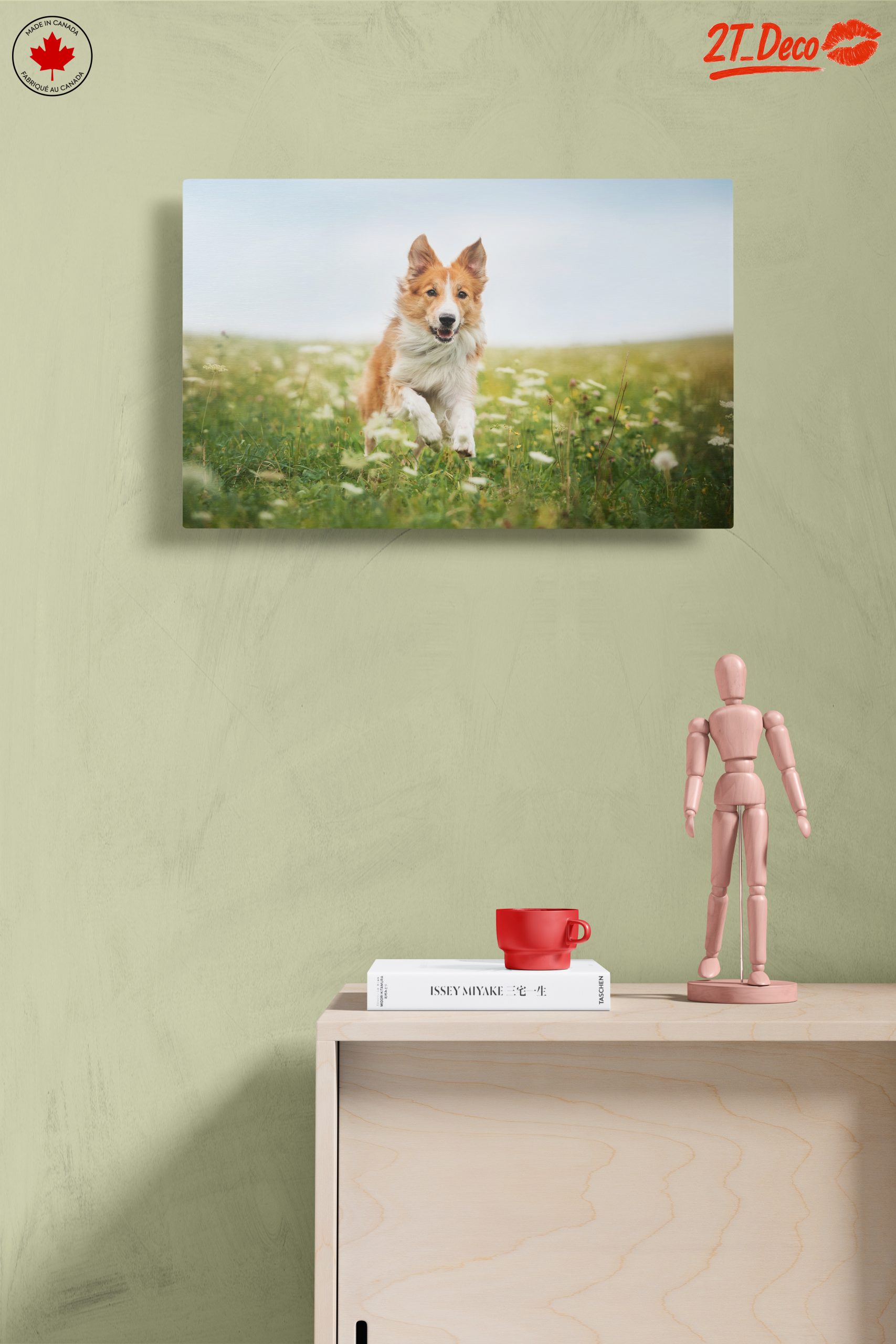 Playful Dog Running in a Field - Image 14