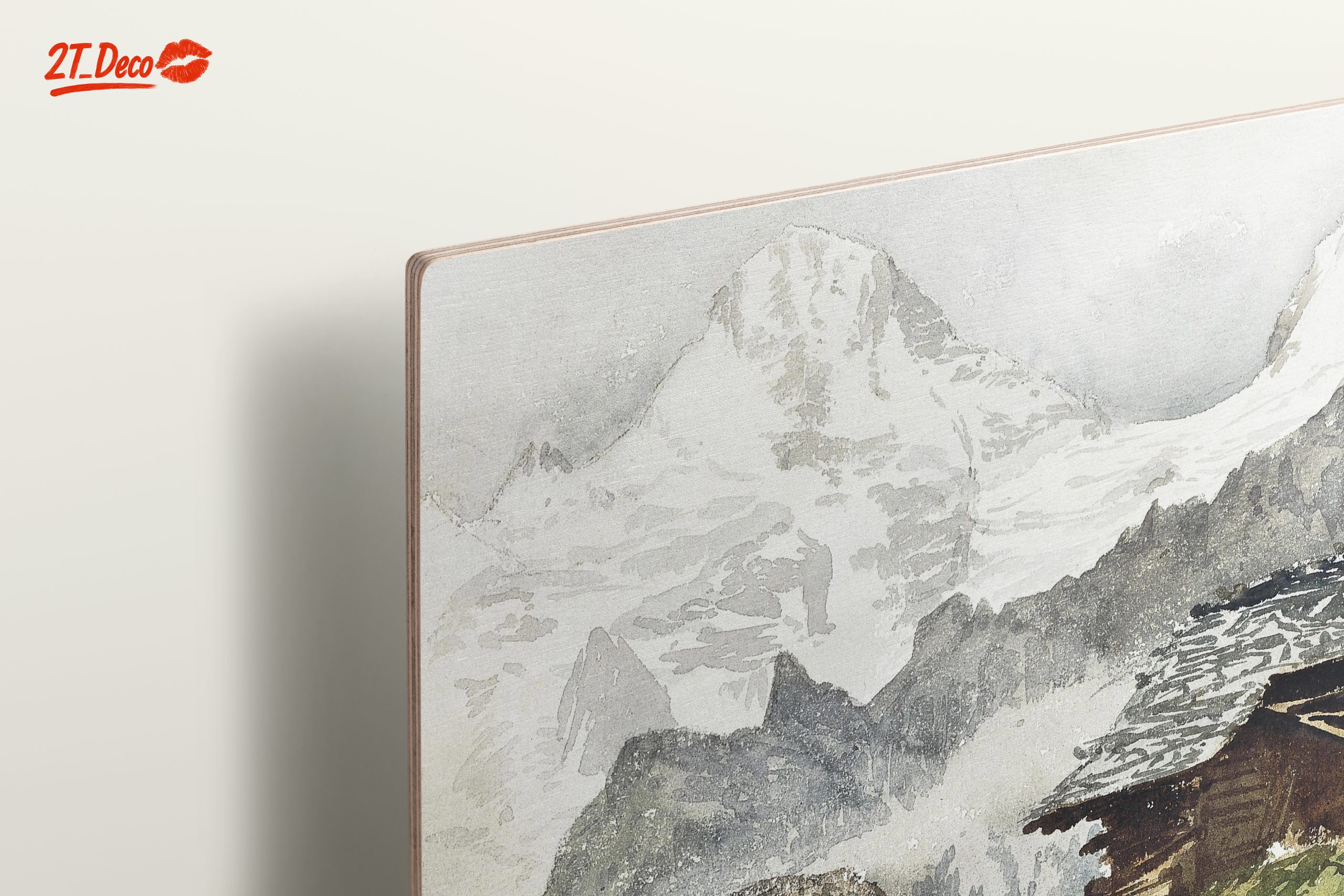 Mountain Landscape with Rustic Cabins - Image 15