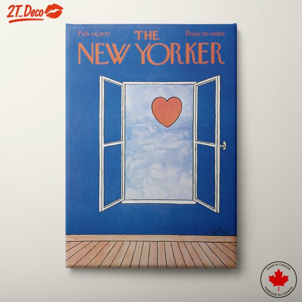 The New Yorker Cover Art with Heart
