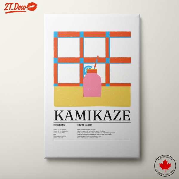 Colorful Kamikaze Cocktail Art