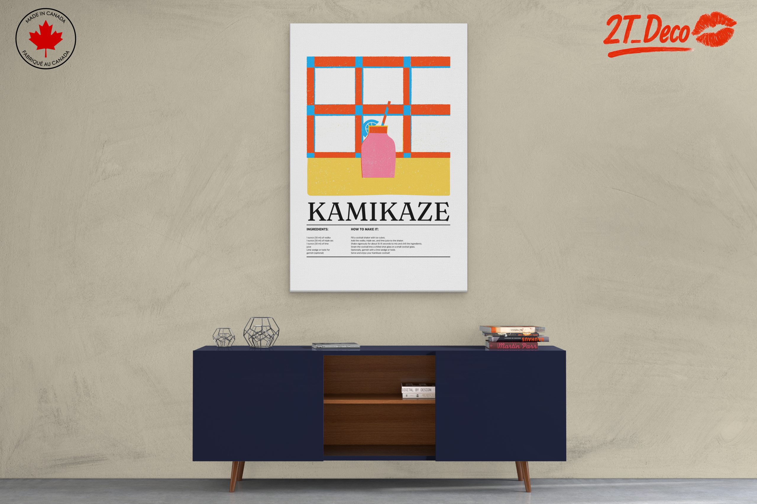 Colorful Kamikaze Cocktail Art - Image 3