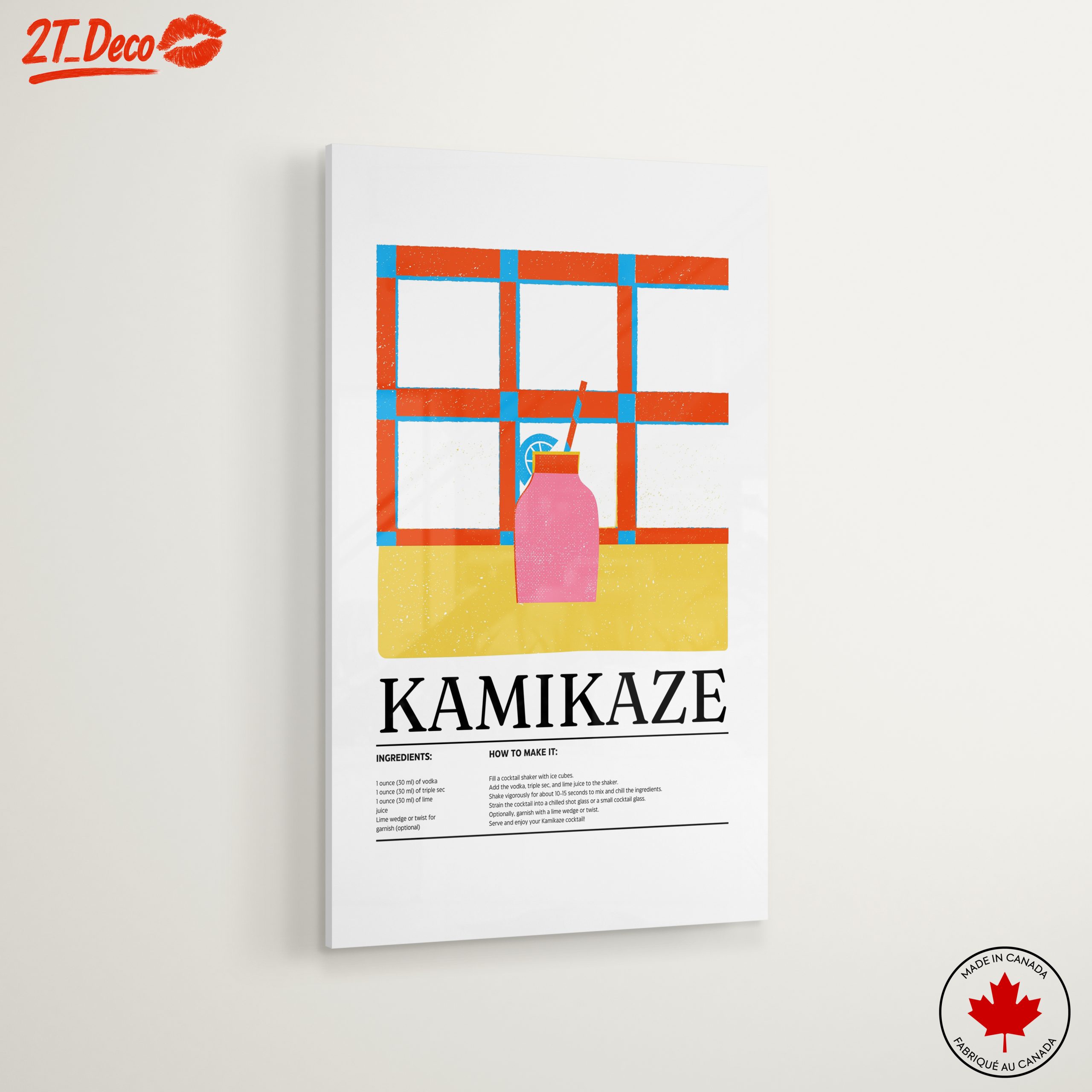 Colorful Kamikaze Cocktail Art - Image 6