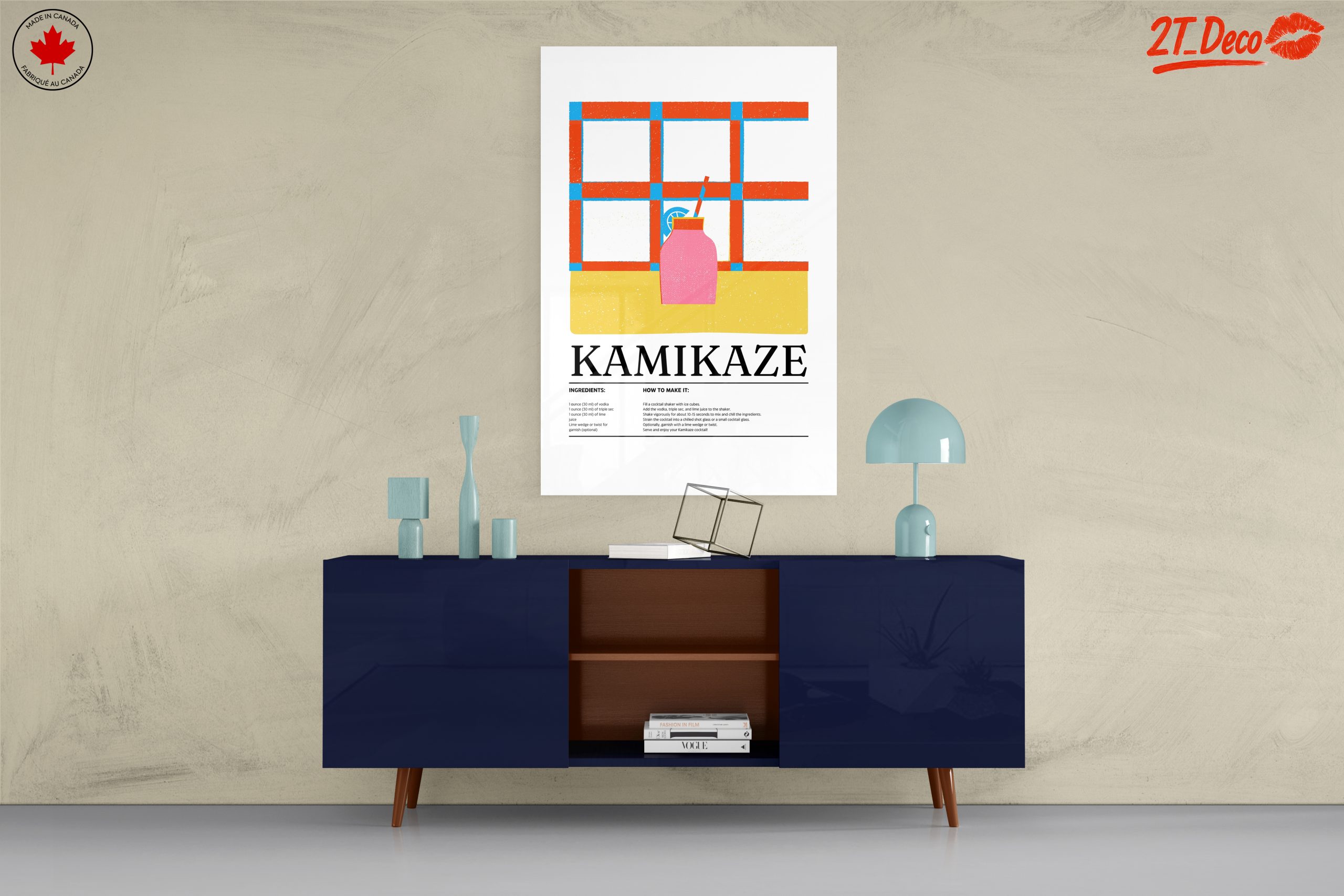 Colorful Kamikaze Cocktail Art - Image 8
