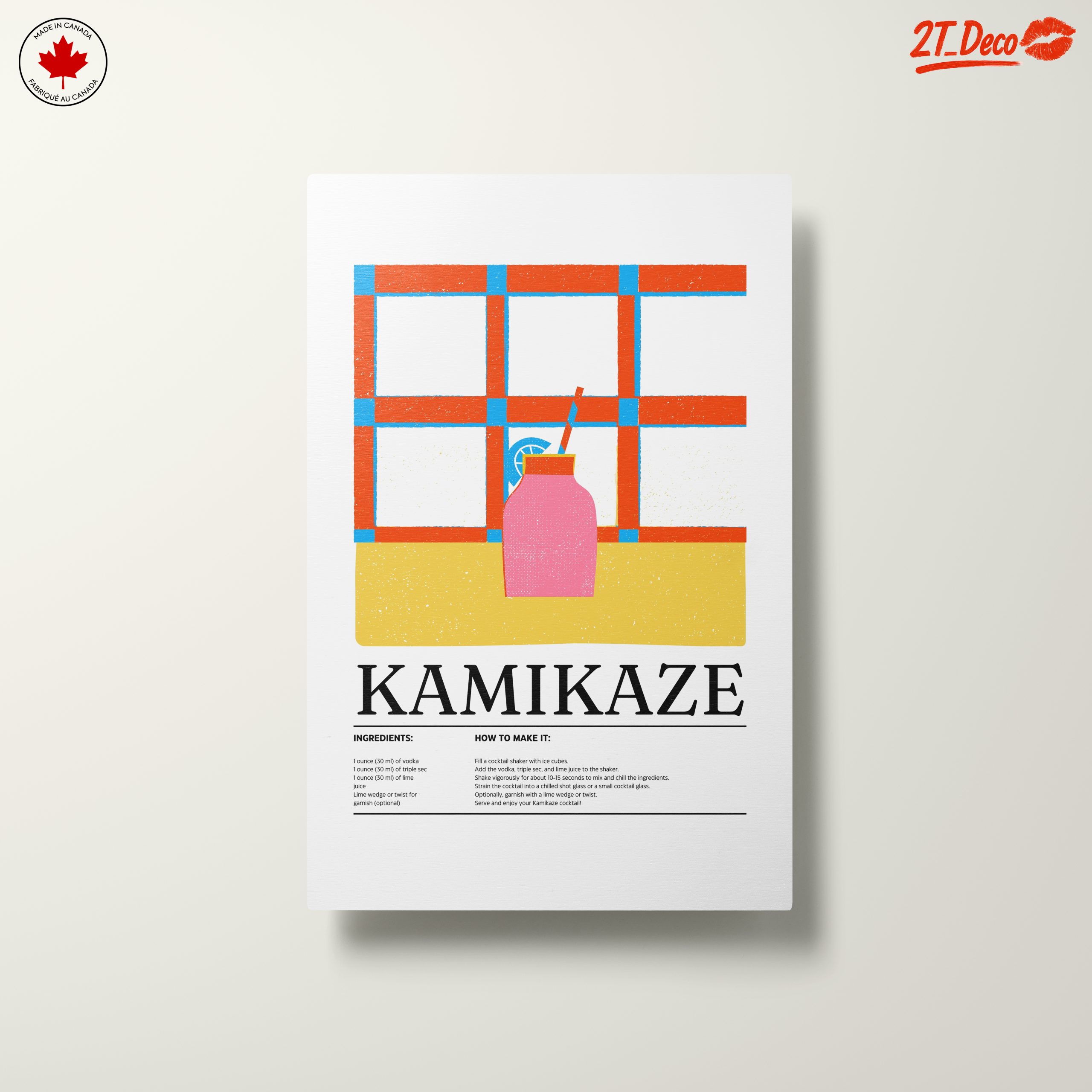 Colorful Kamikaze Cocktail Art - Image 10