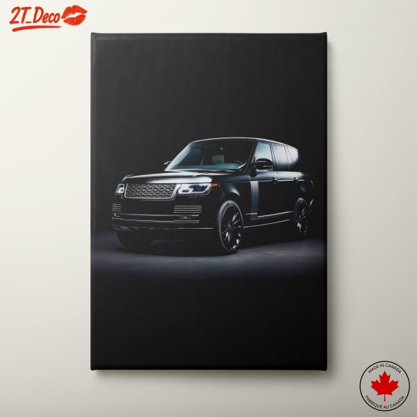 Luxury Black SUV in Studio Lighting