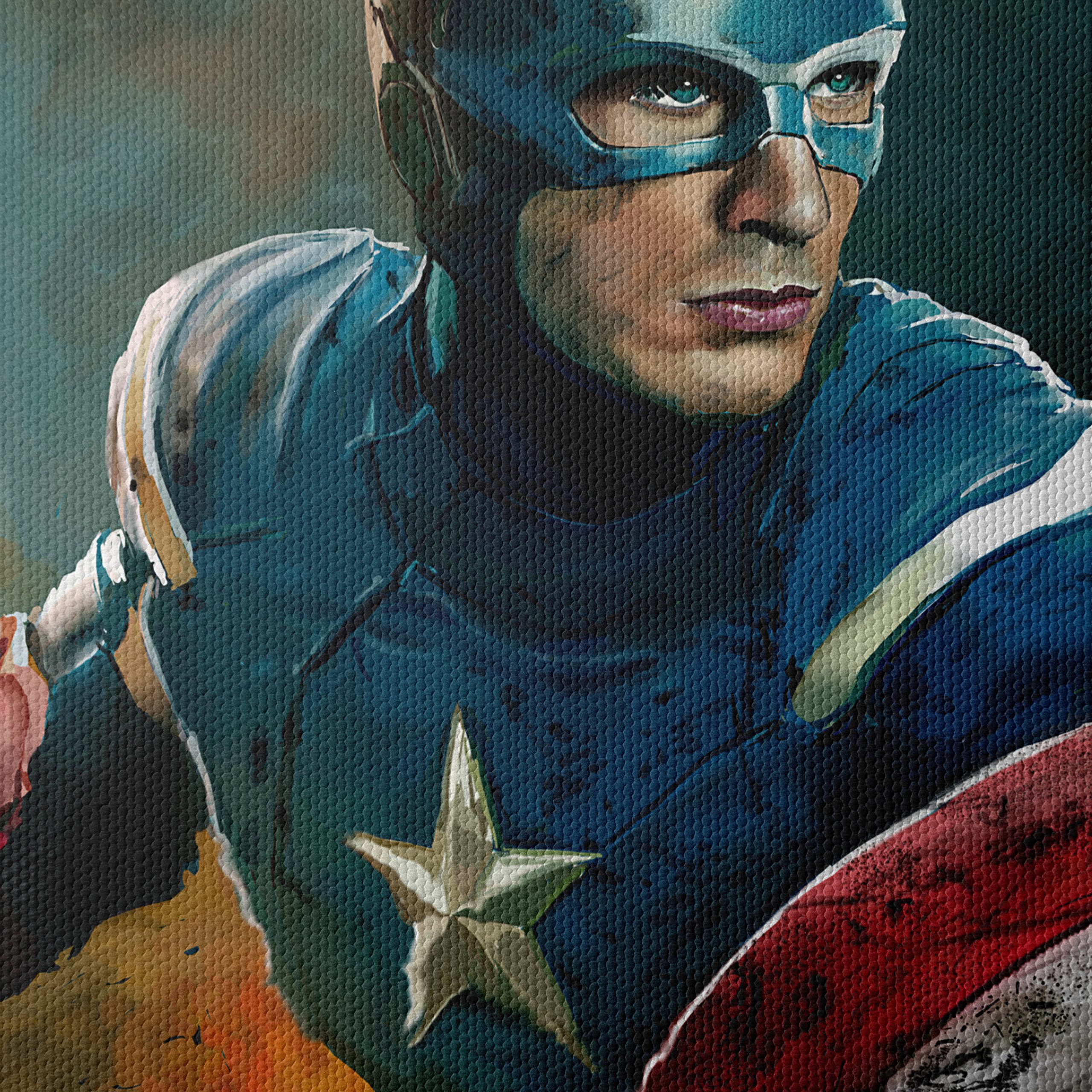 Dynamic Captain America Art Featuring His Shield - Image 4