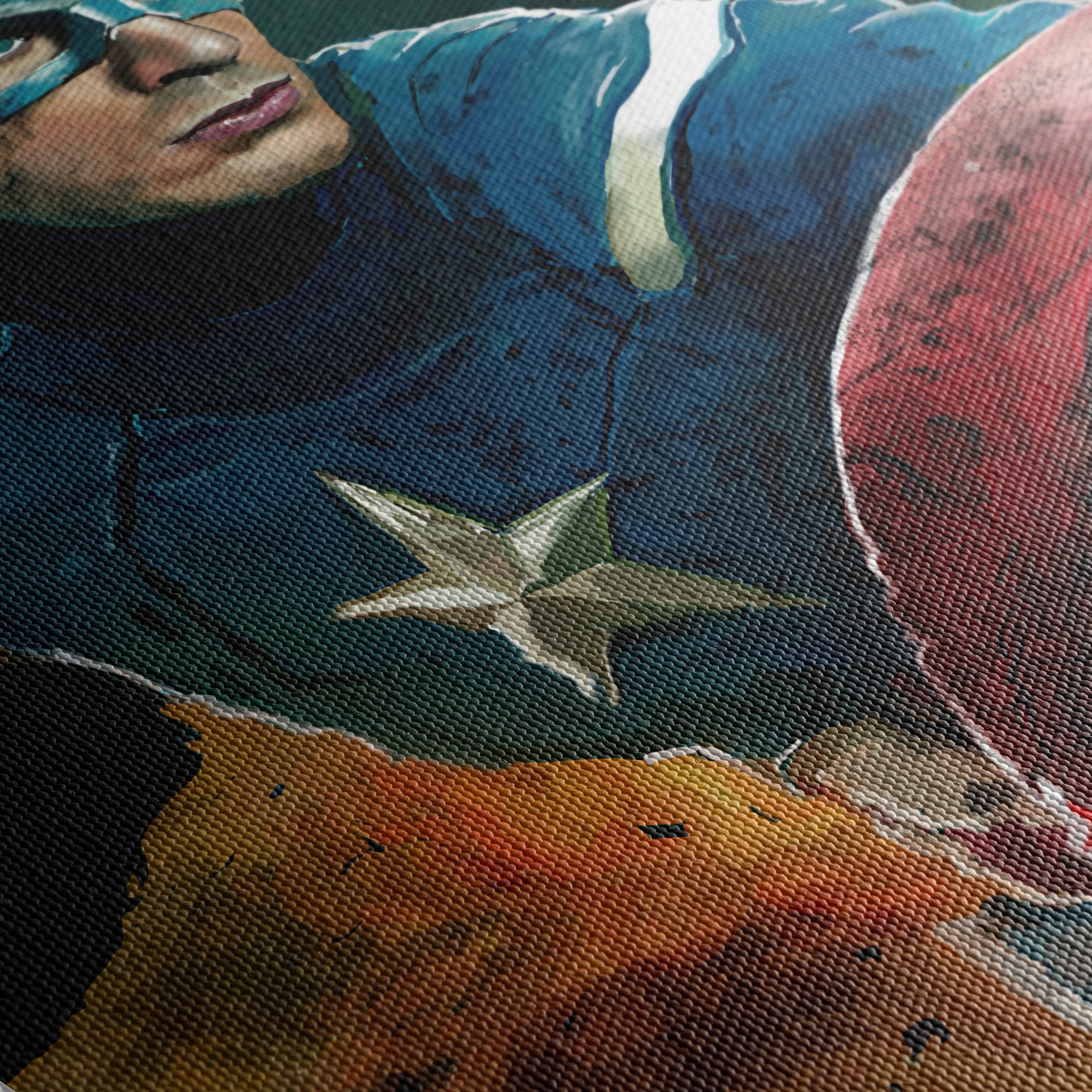 Dynamic Captain America Art Featuring His Shield - Image 5