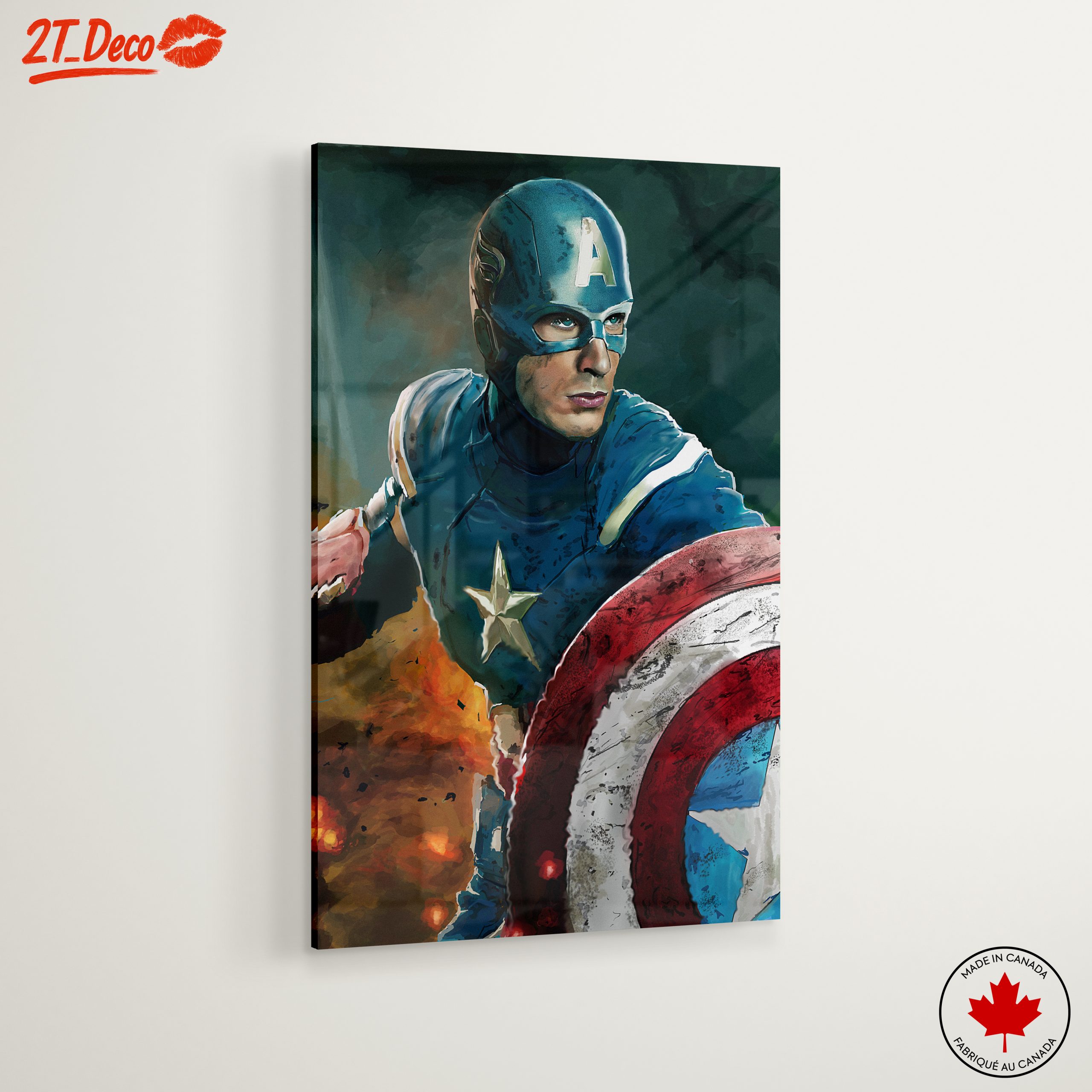 Dynamic Captain America Art Featuring His Shield - Image 6