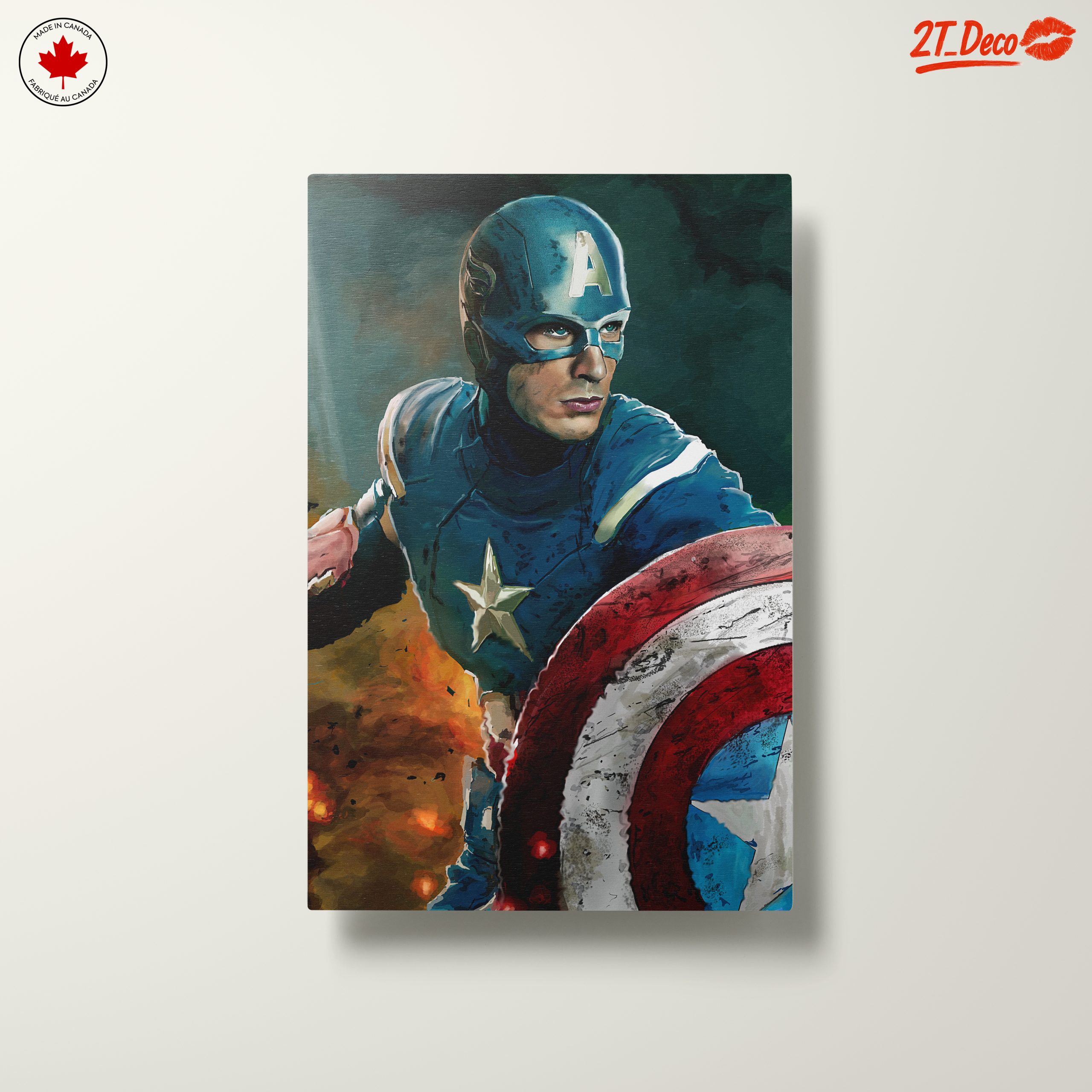 Dynamic Captain America Art Featuring His Shield - Image 10