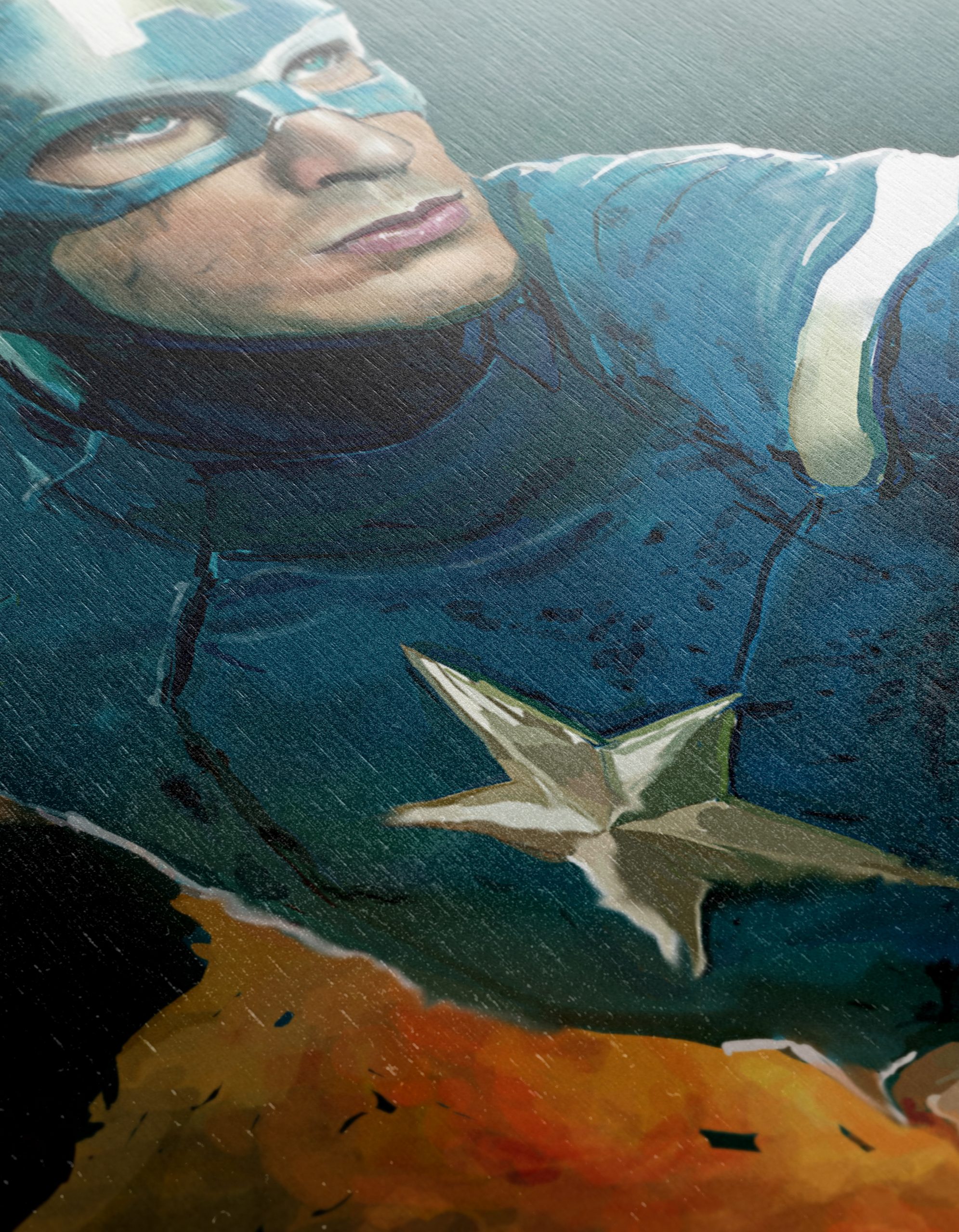 Dynamic Captain America Art Featuring His Shield - Image 12